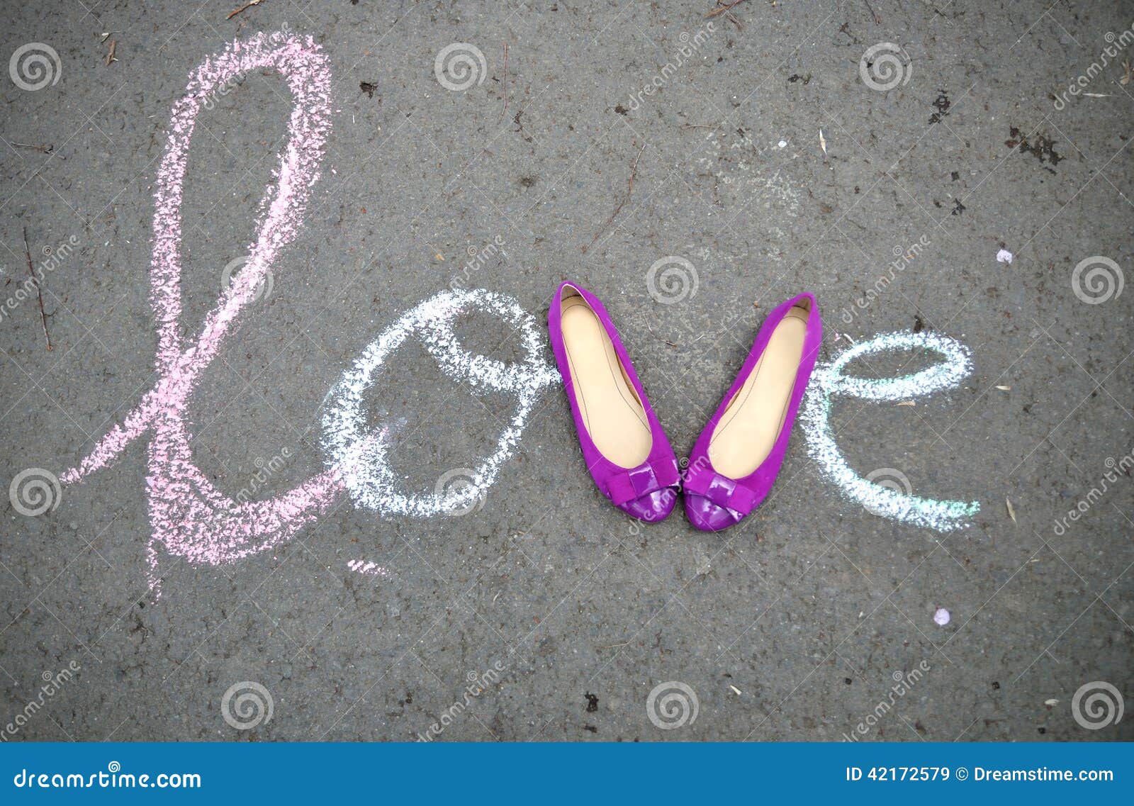 Love for shoes stock image. Image of concrete, magenta 42172579