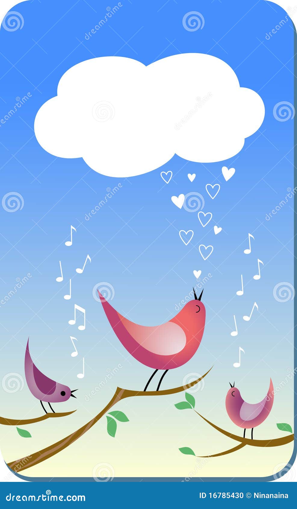 Love Song stock vector. Illustration of singing, cute 16785430