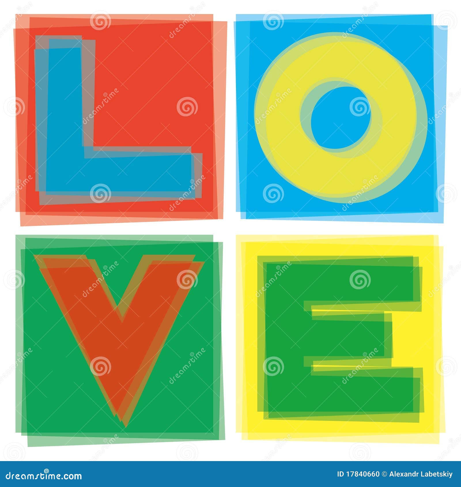 Love in square stock vector. Illustration of design, curve 17840660