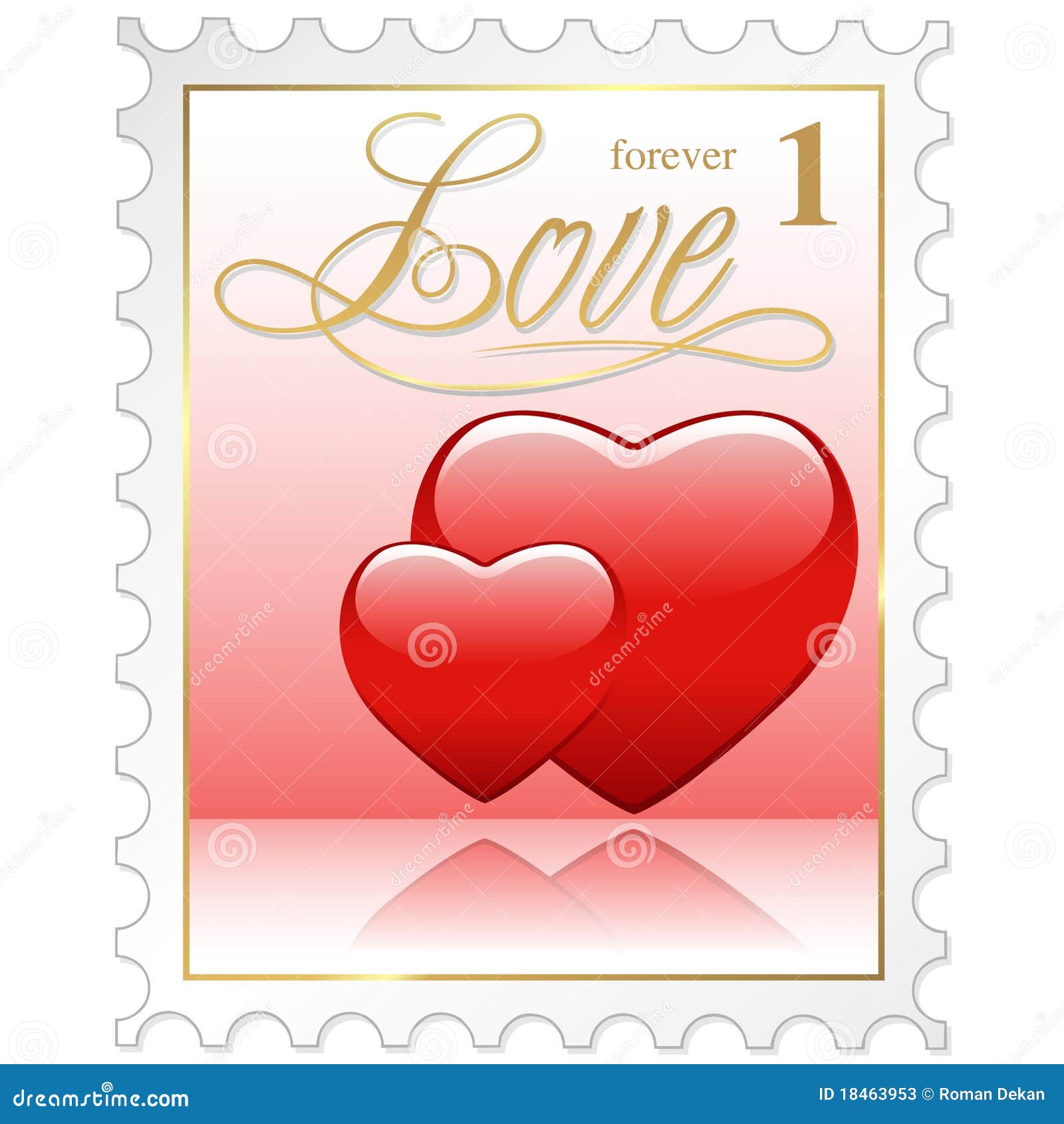 Love Stamp stock vector. Illustration of correspondence 18463953
