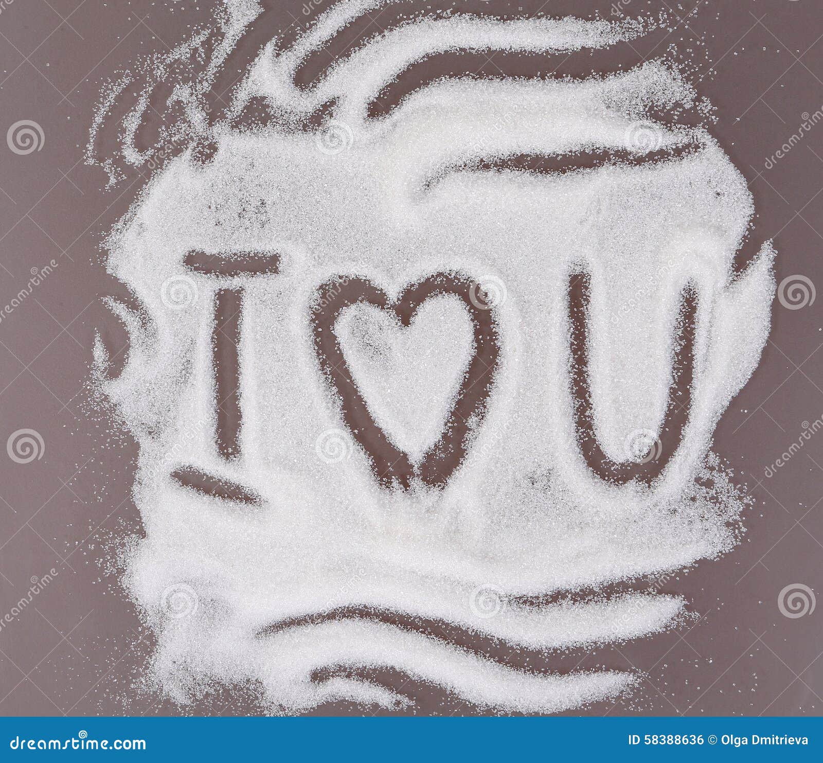 Love on sugar stock photo. Image of design, icon, gourmet 58388636