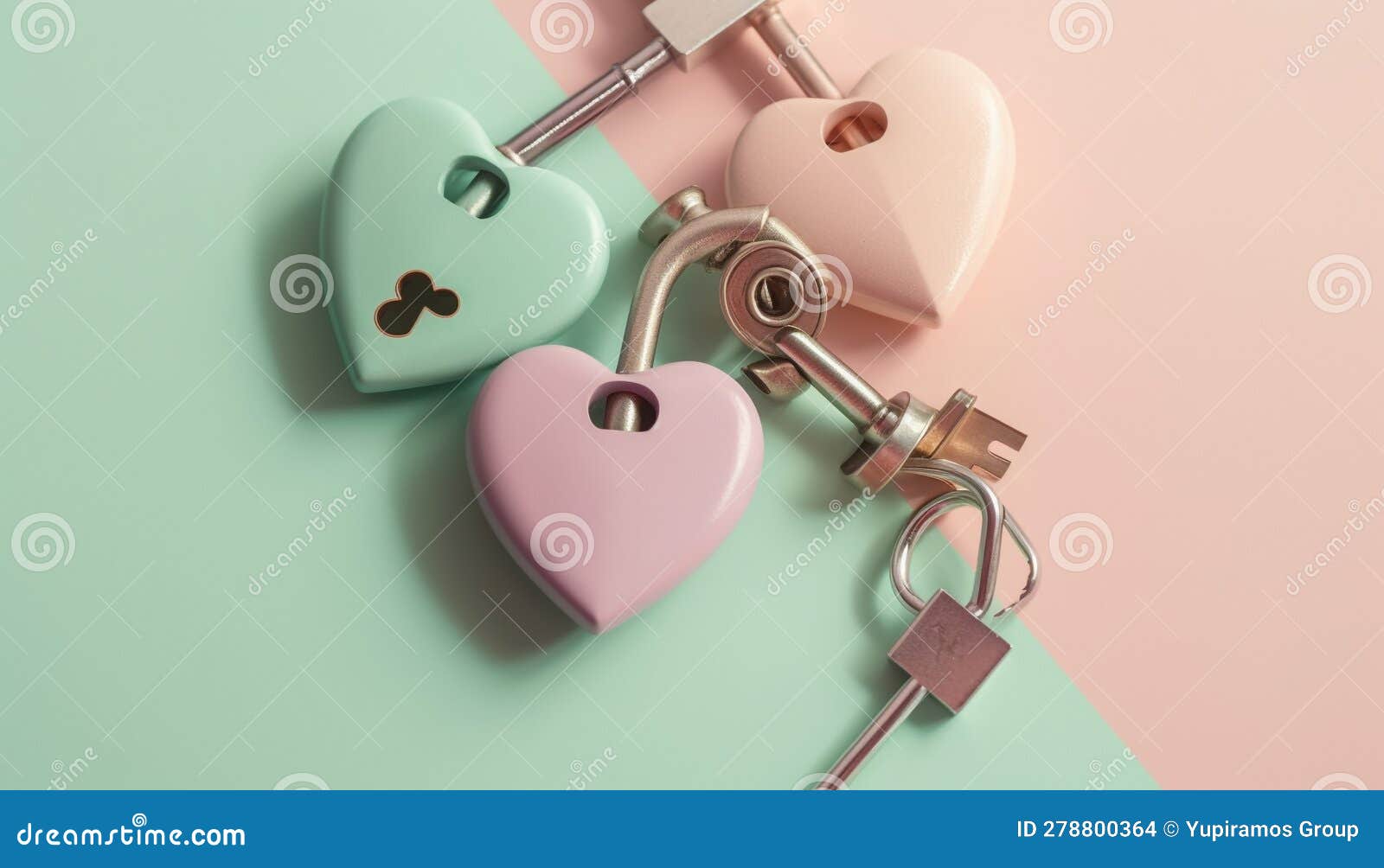Love Symbolized by Heart Shaped Metal Padlock, a Romantic Gift Idea