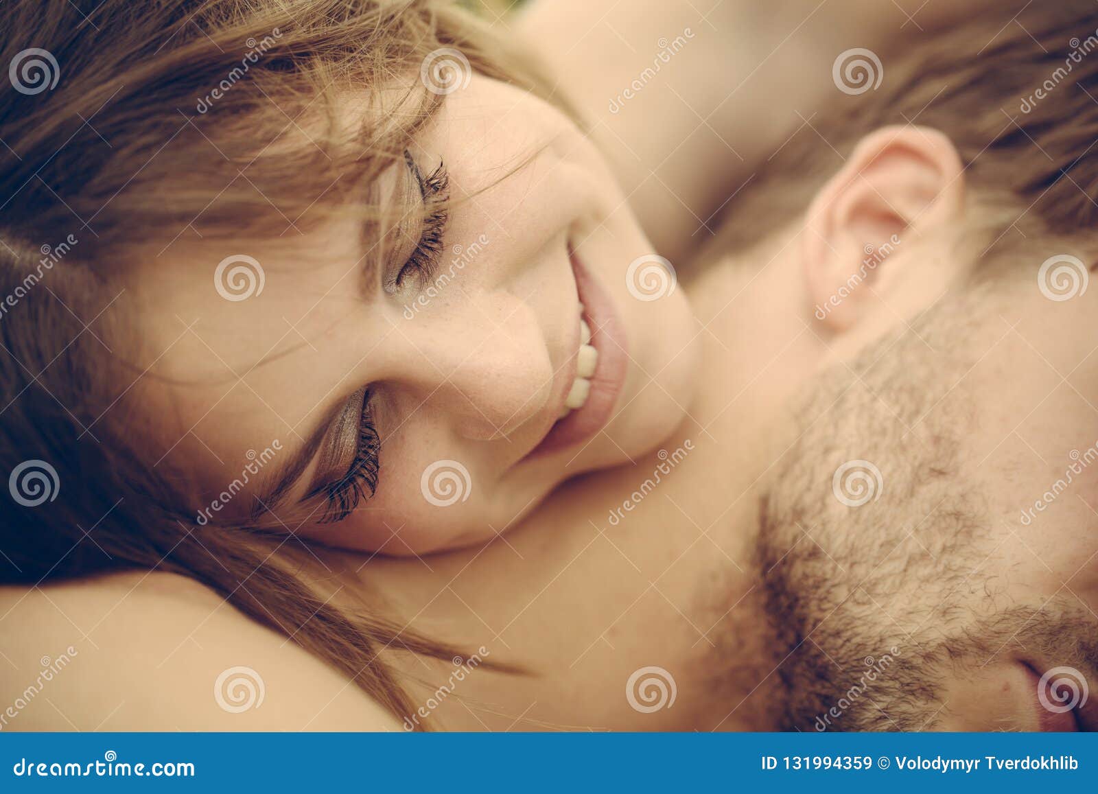 Love and Tenderness. Valentines Day. Romantic Couple Embrace. Date ...