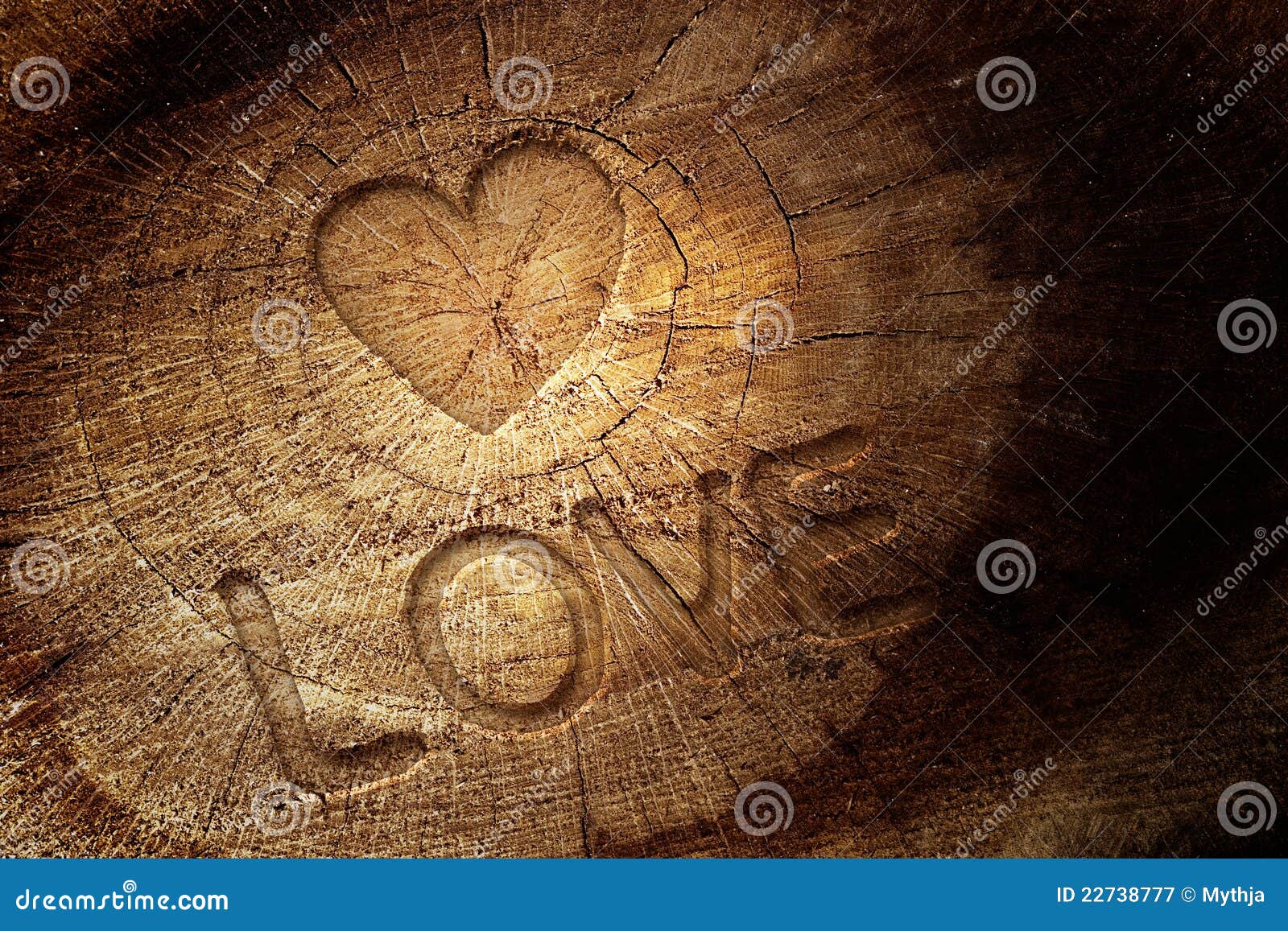 Love Text On Wooden Background Stock Image Image of natural