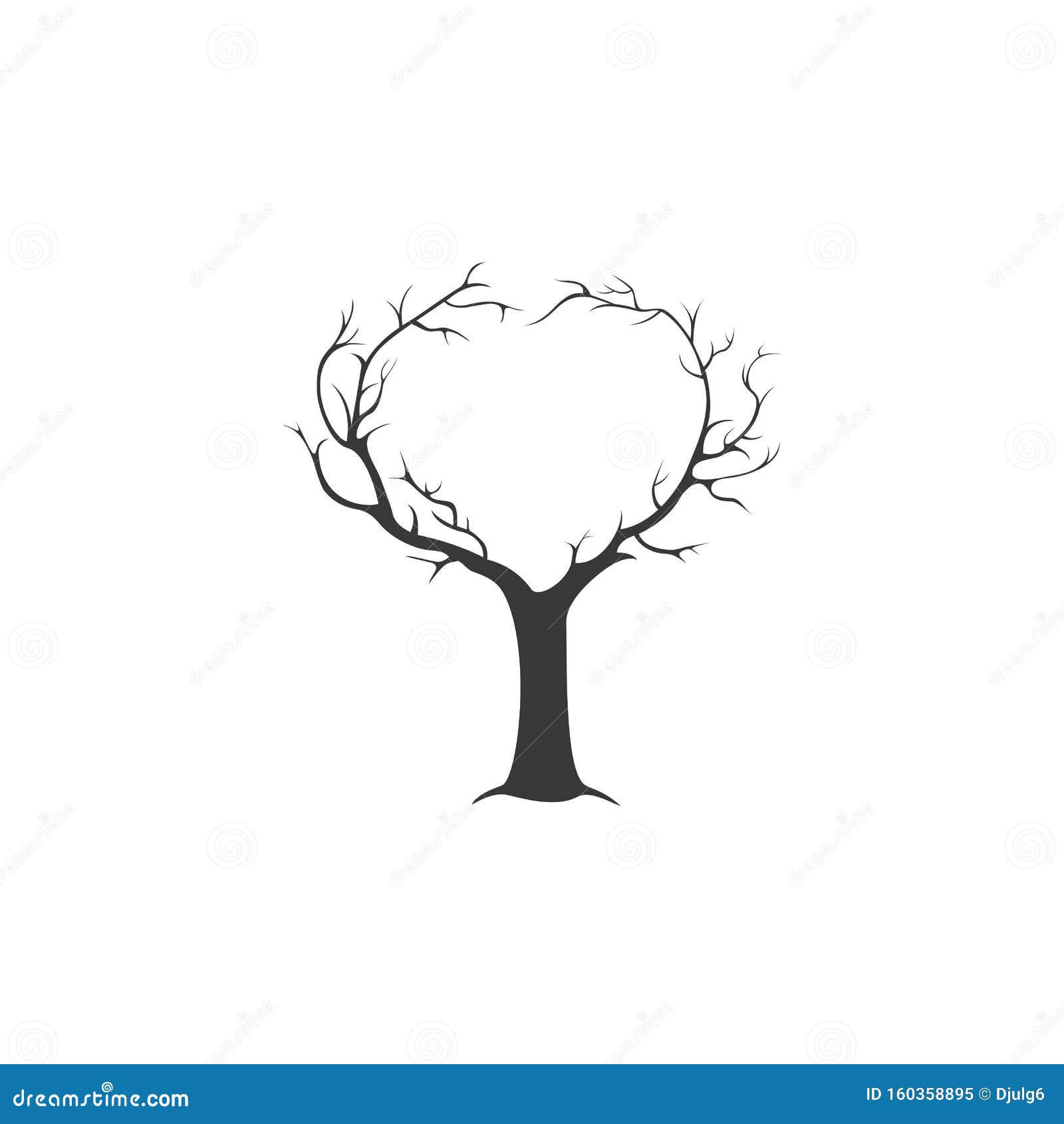 Download Love-tree - Hand Drawn Illustration. Love Tree With Heart ...