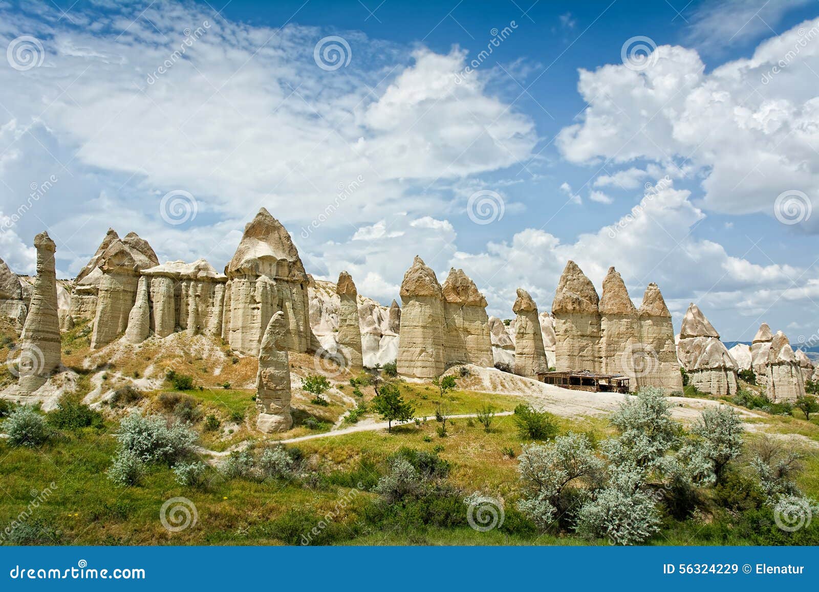 love valley in cappadocia, anatolia, turkey.