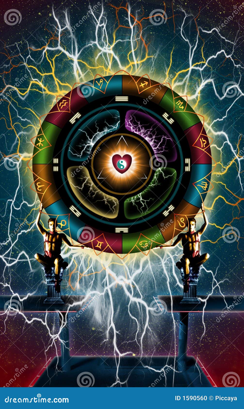 The love Wheel stock illustration. Illustration of element 1590560
