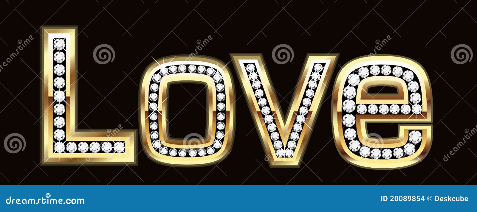 Love word in bling bling stock vector. Illustration of alphabet 20089854