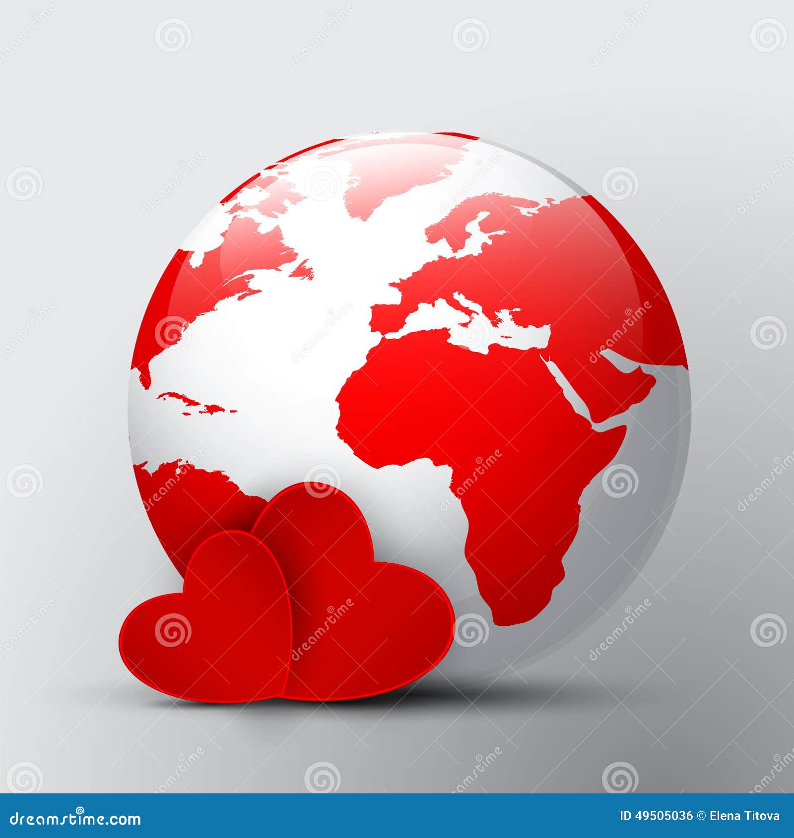 Love in the world stock vector. Illustration of global - 49505036