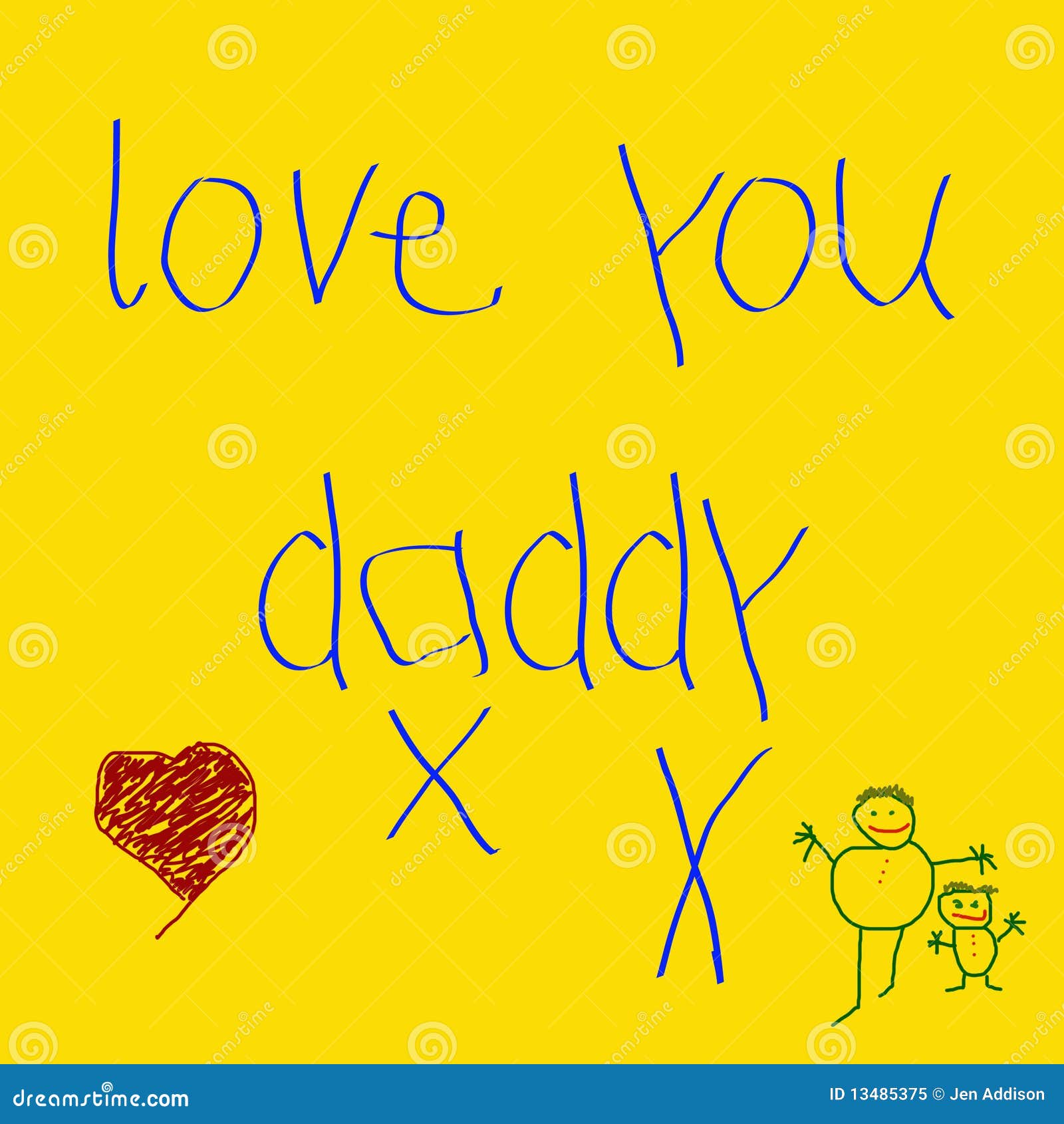 Love You Daddy Vector Stock Vector Illustration Of Fingers 13485375