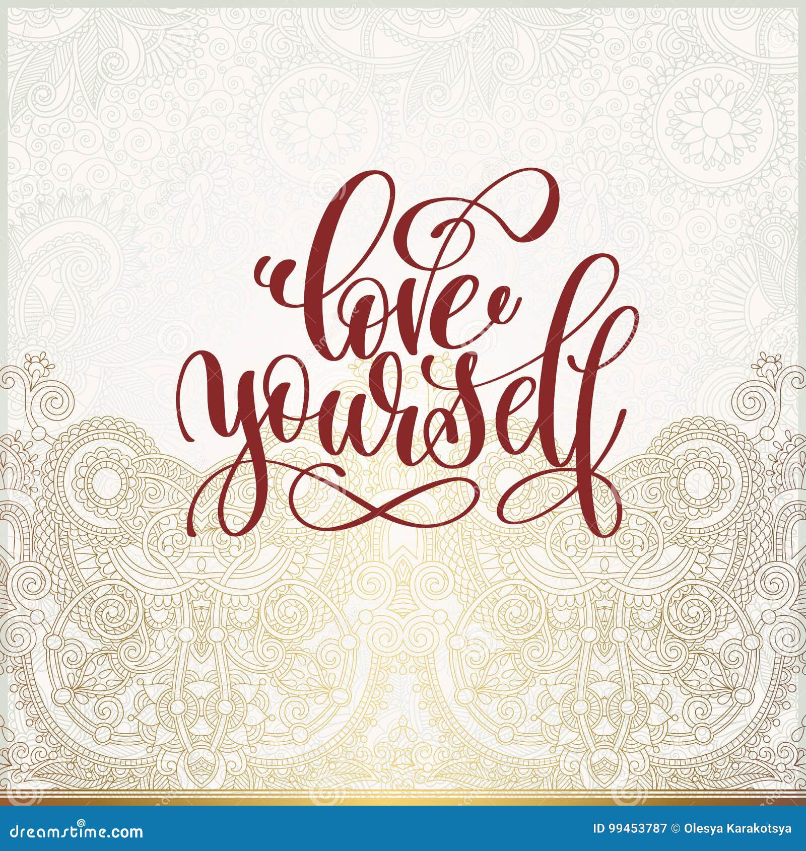 Download Love Yourself - Handwritten Lettering Inscription Stock ...