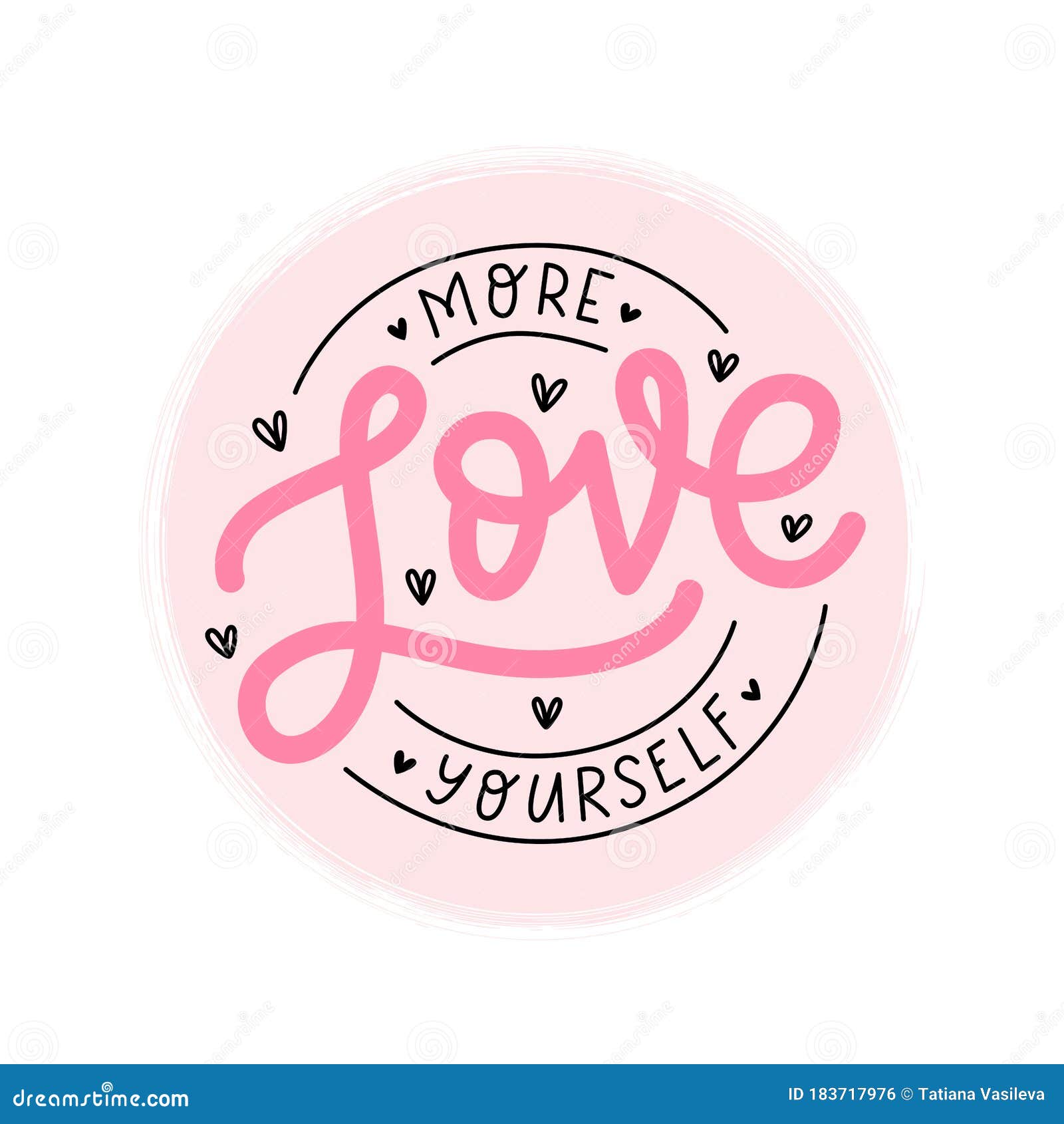 Download Love Yourself Logo Stamp Quote. Self-care Word. Text Print ...