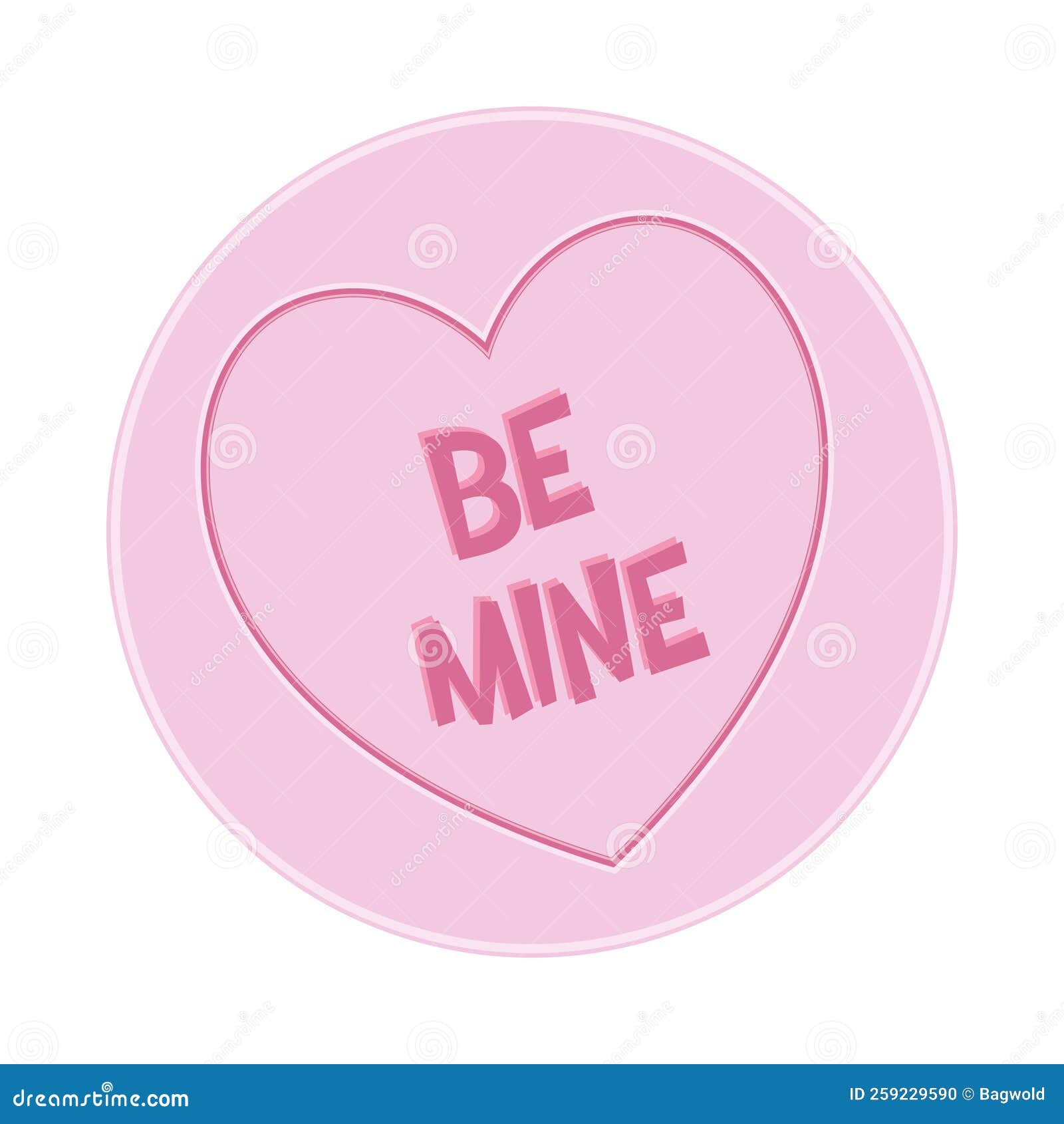 loveheart sweet candy - be mine message  