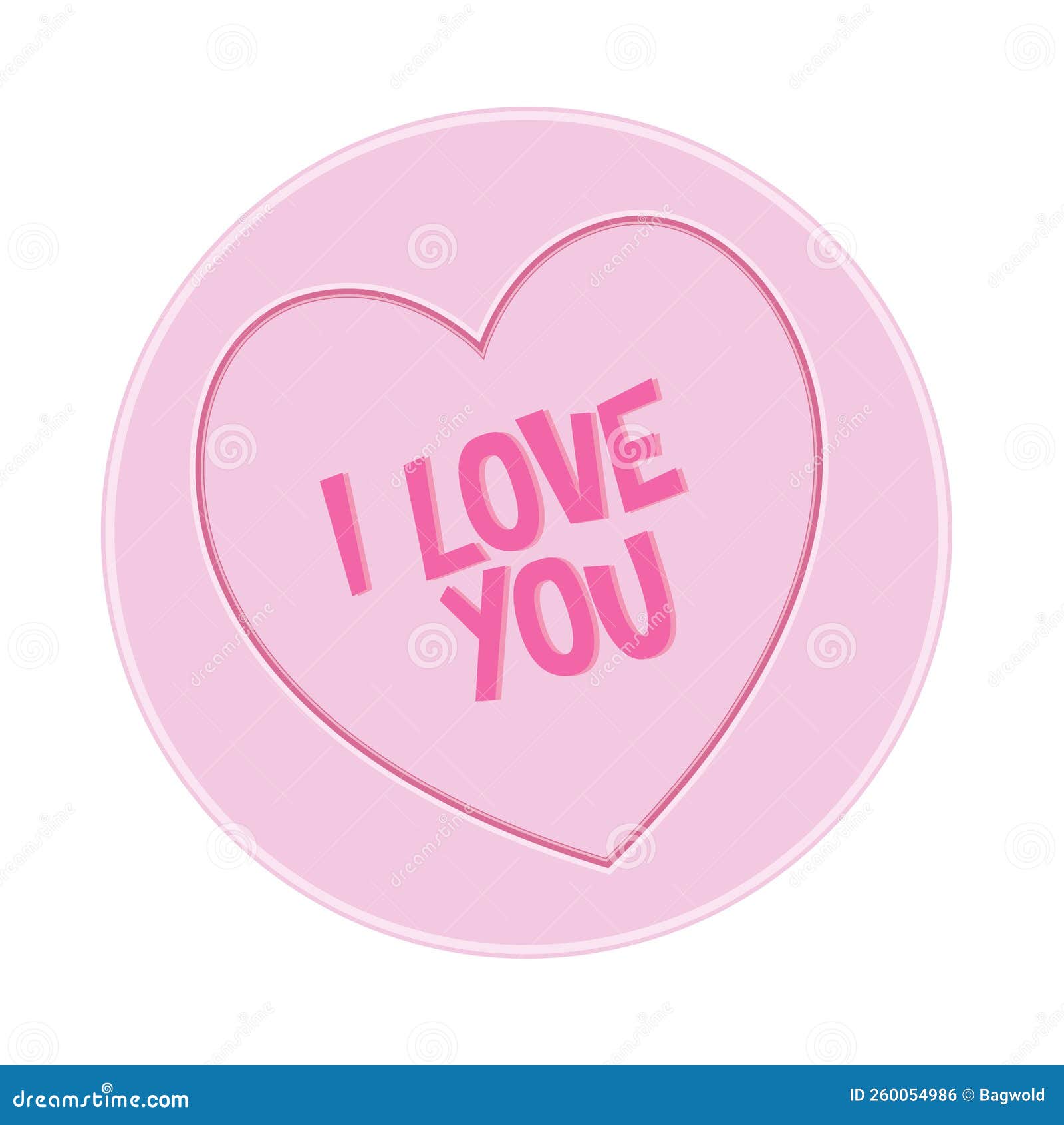 loveheart sweet candy - i love you message  