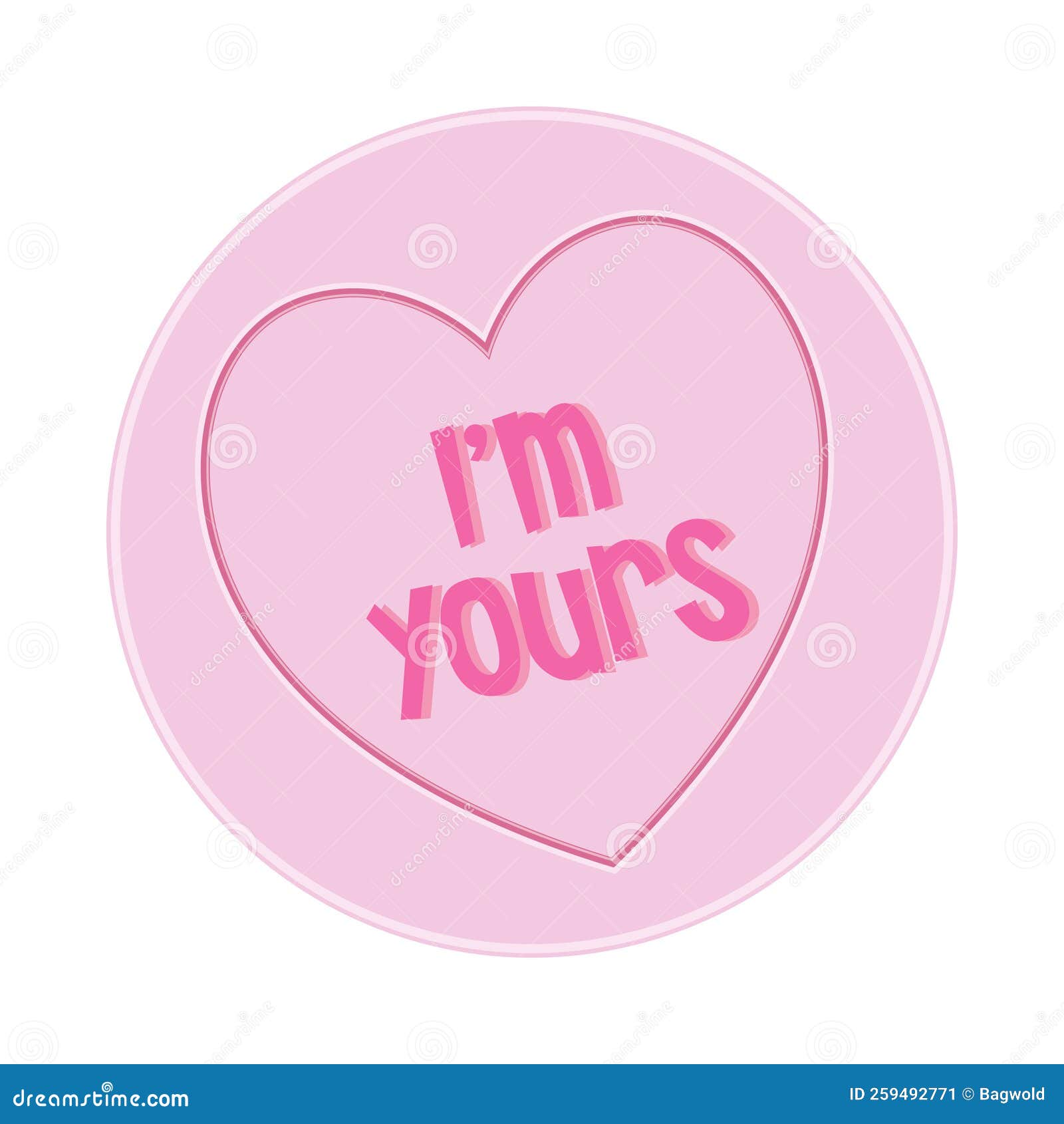 loveheart sweet candy - i'm yours message  