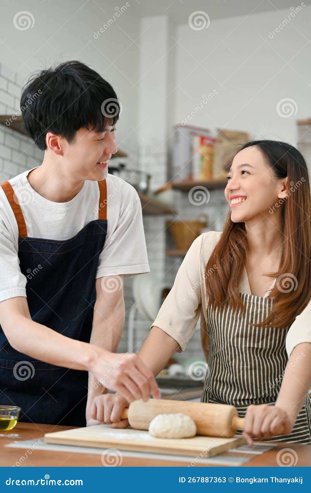 Asian couple homemade