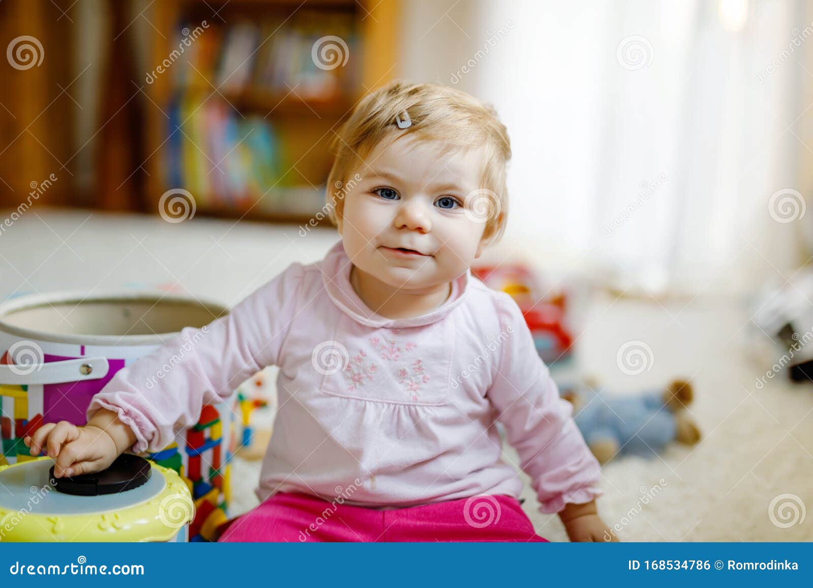 Lovely Beautiful Cute Beautiful Little Baby Girl Playing with ...