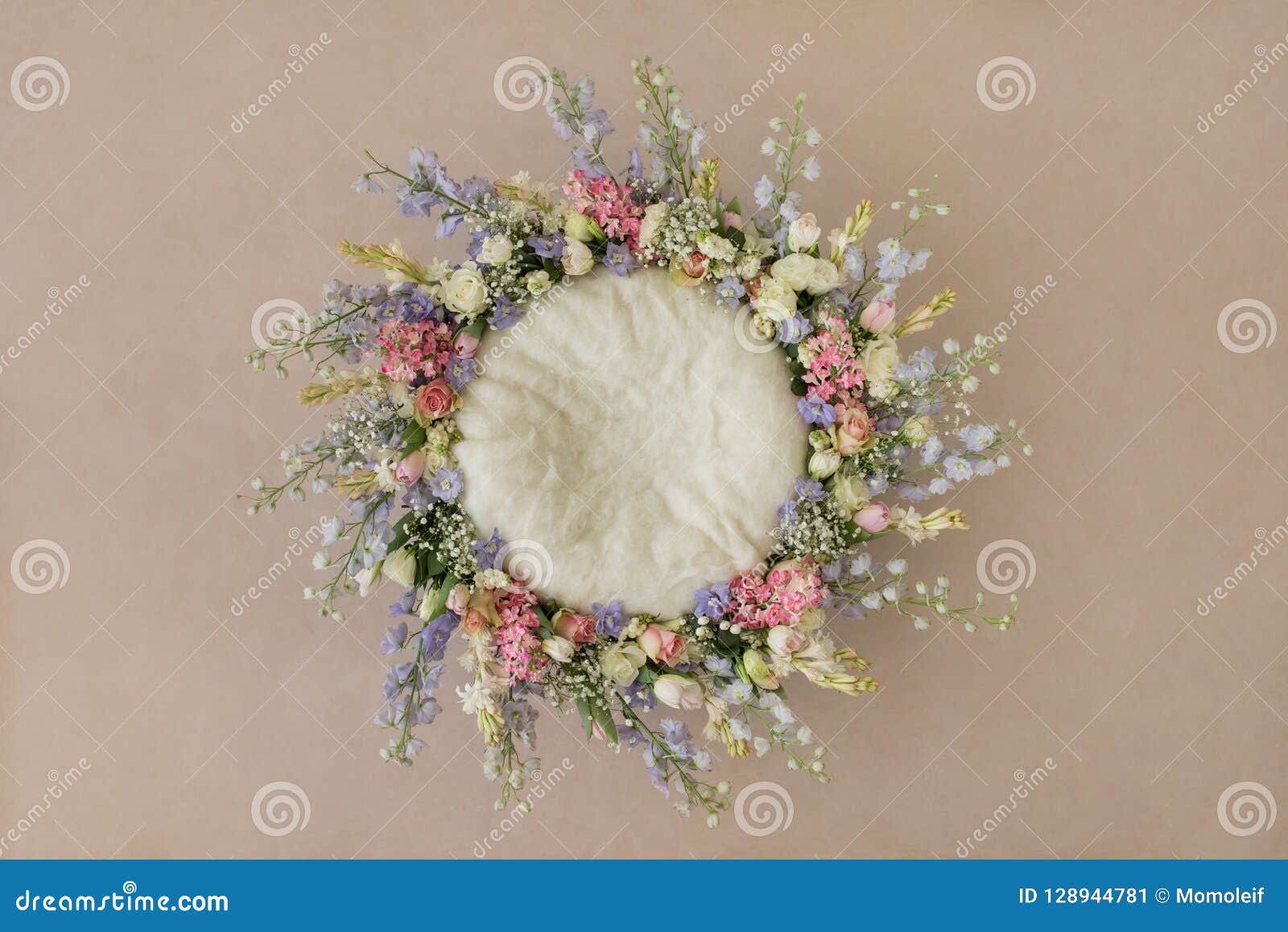 lovely flower background for newborn baby, concept of newborn ba