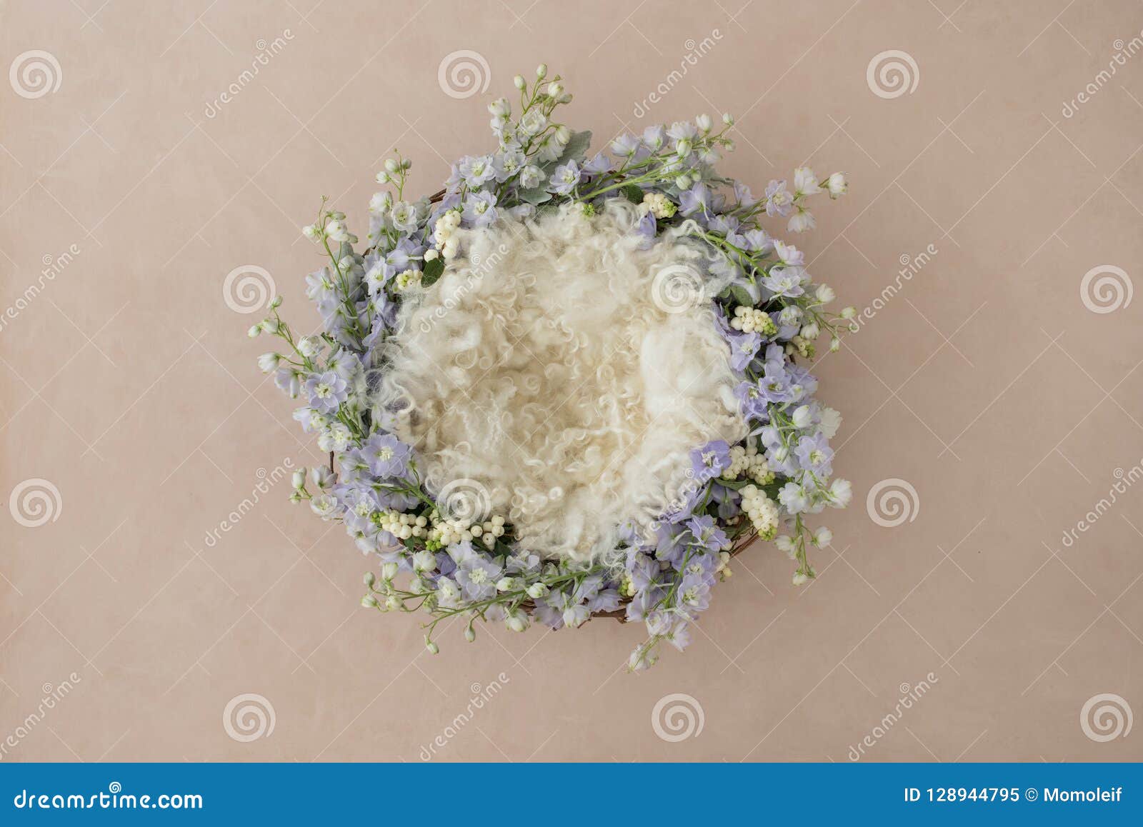 lovely flower background for newborn baby, concept of newborn ba