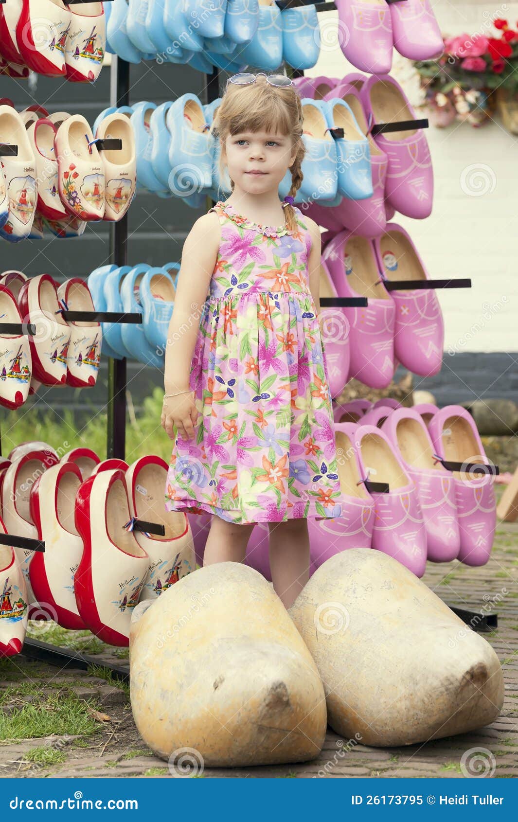 little girl wooden clogs