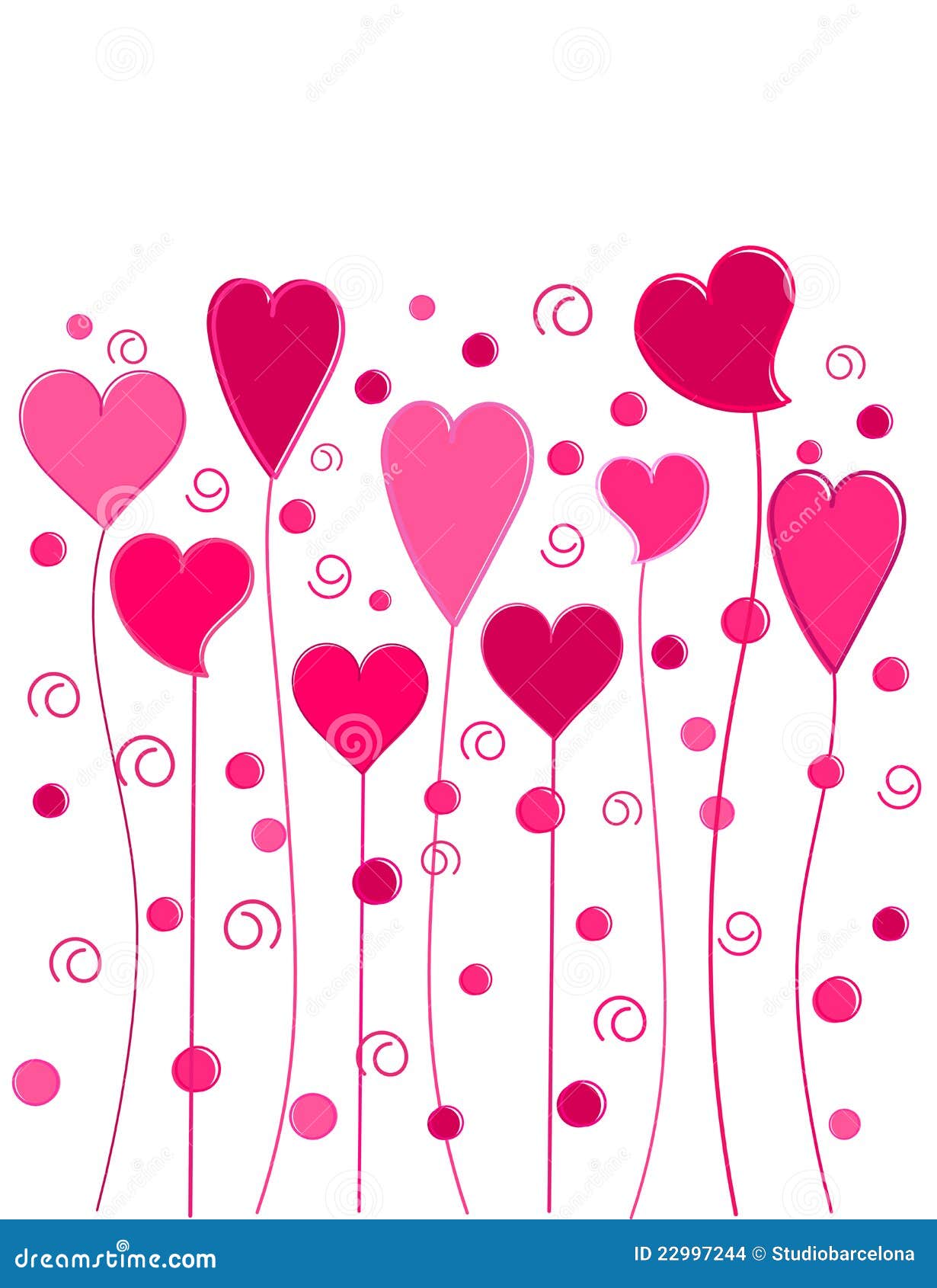Lovely hearts stock vector. Illustration of background - 22997244