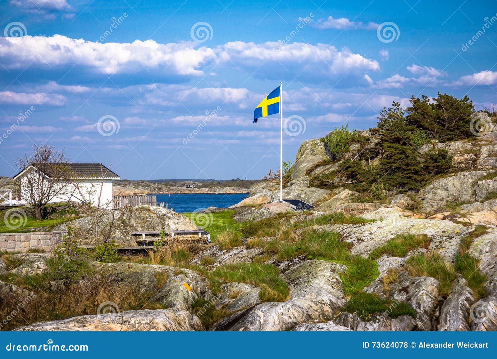 Lovely Islands with Beautiful Nature -Gothenburg, Photo - Image of lonely, flaggstaff: