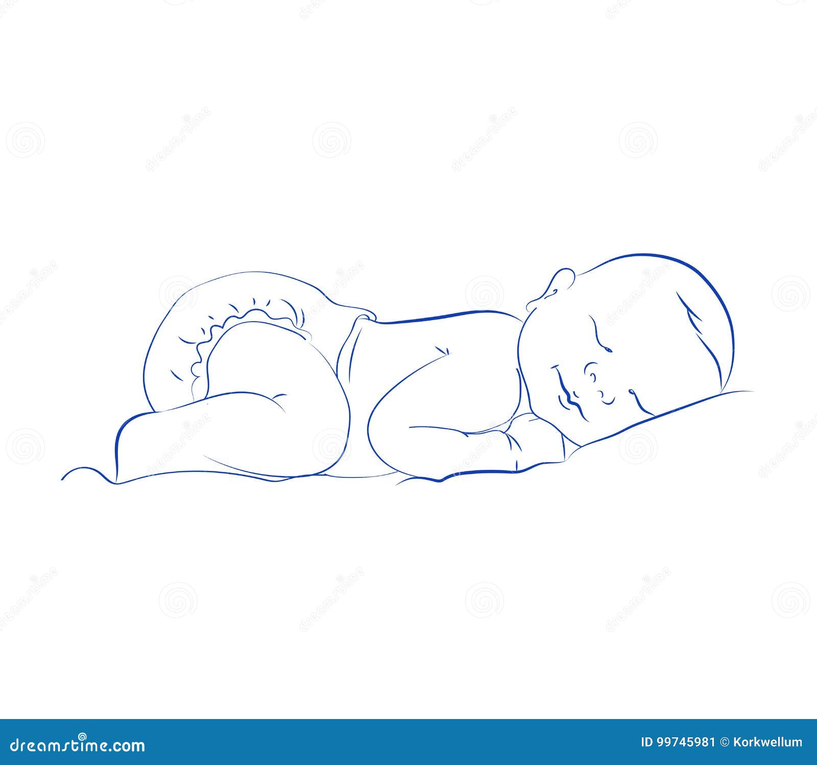 Sketch Newborn Line Drawing Birth Print Poster – Jack of all Designs