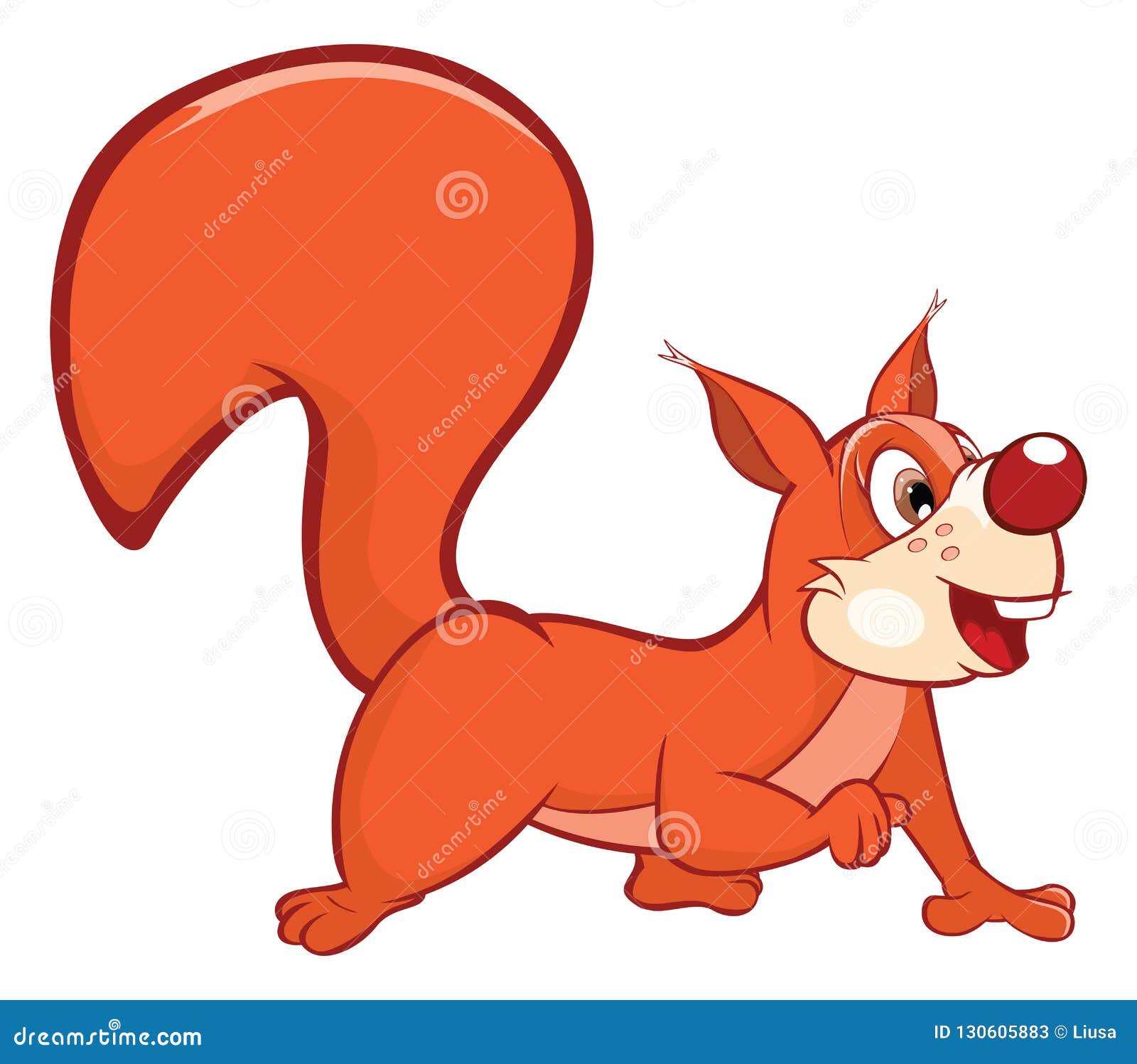 Illustration of a Cute Squirrel. Cartoon Character Stock Vector - Illustration of orange, drawing: 130605883 Illustration of a Cute Squirrel. Cartoon Character Stock Vector - Illustration of orange, drawing: 130605883