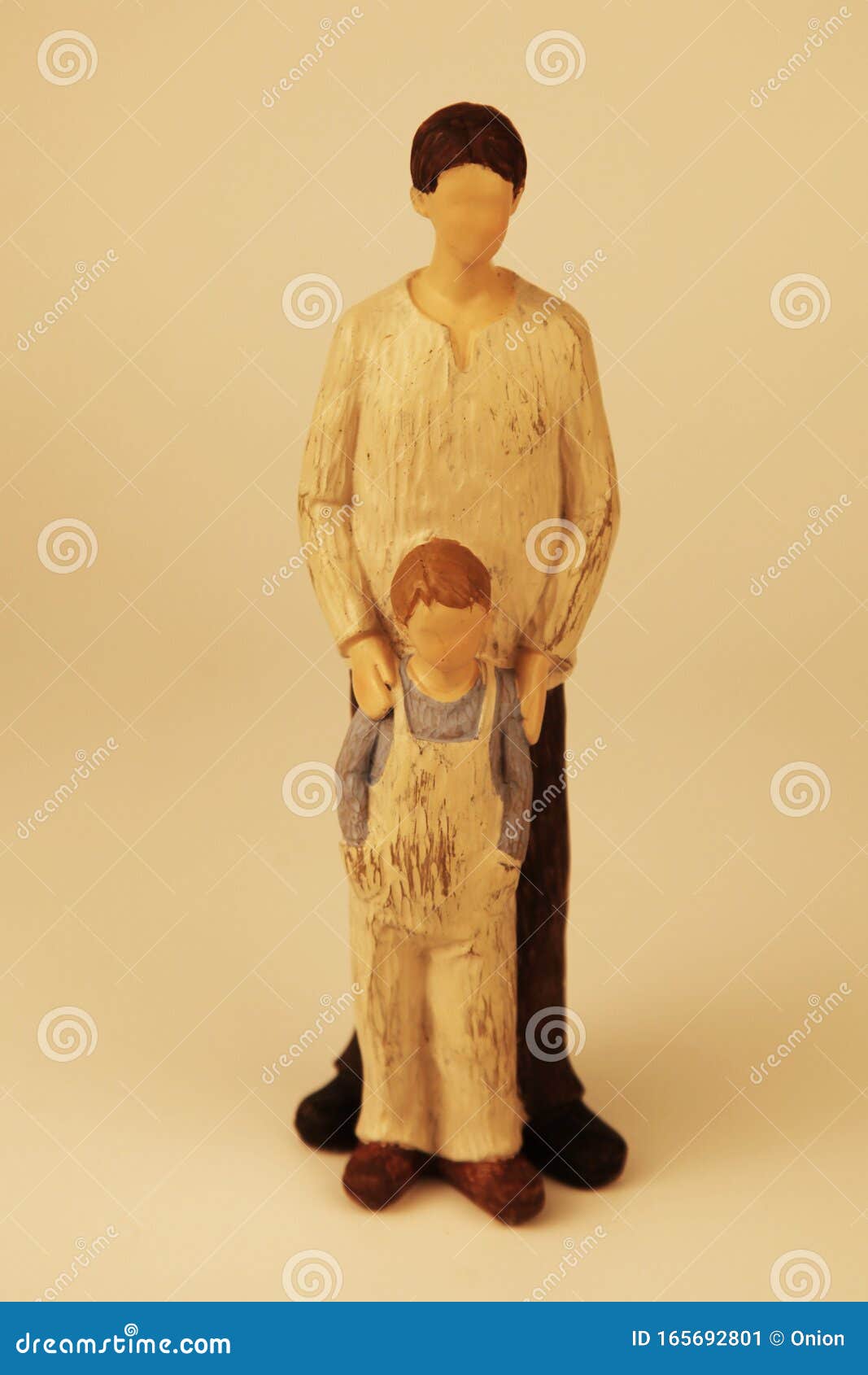 Statue of a Dad with His Young Son Stock Image Image of care, statue