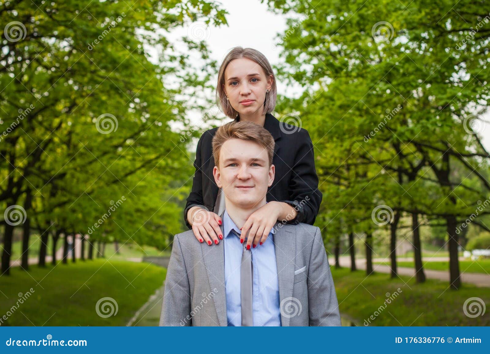 Lovely Teen Couple Together Outdoor Stock Photo Image Of Girlfriend