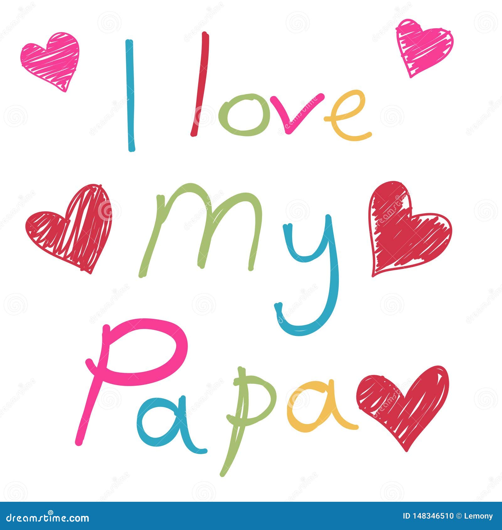 happy father`s day card , love papa