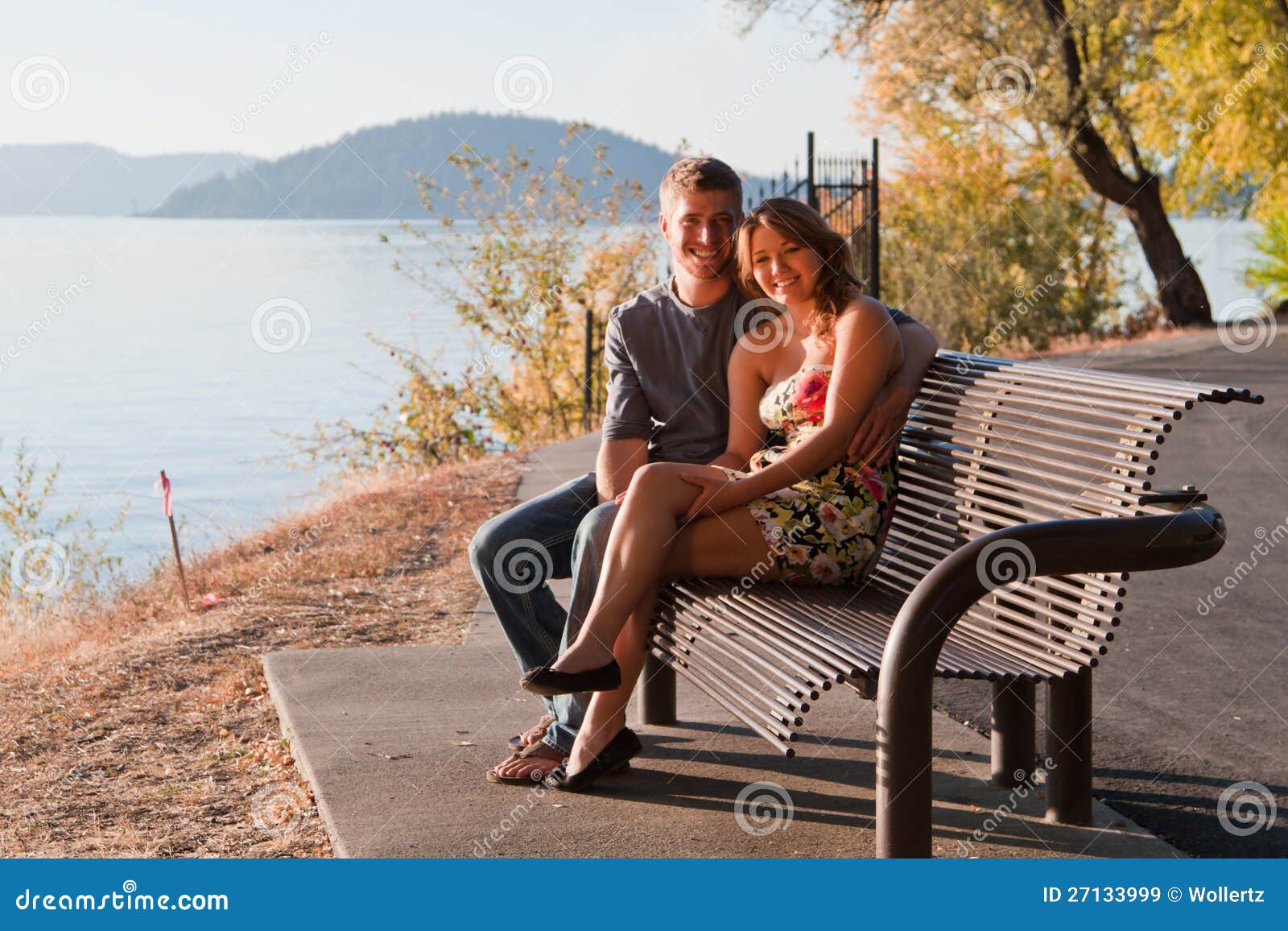 Lovers bench stock image. Image of human, closeup, blue 27133999