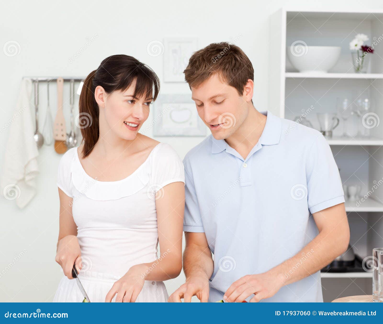 The Lovers Getting Hot In The Kitchen Lovers Cooking Together in the Kitchen Stock Photo - Image of relaxed