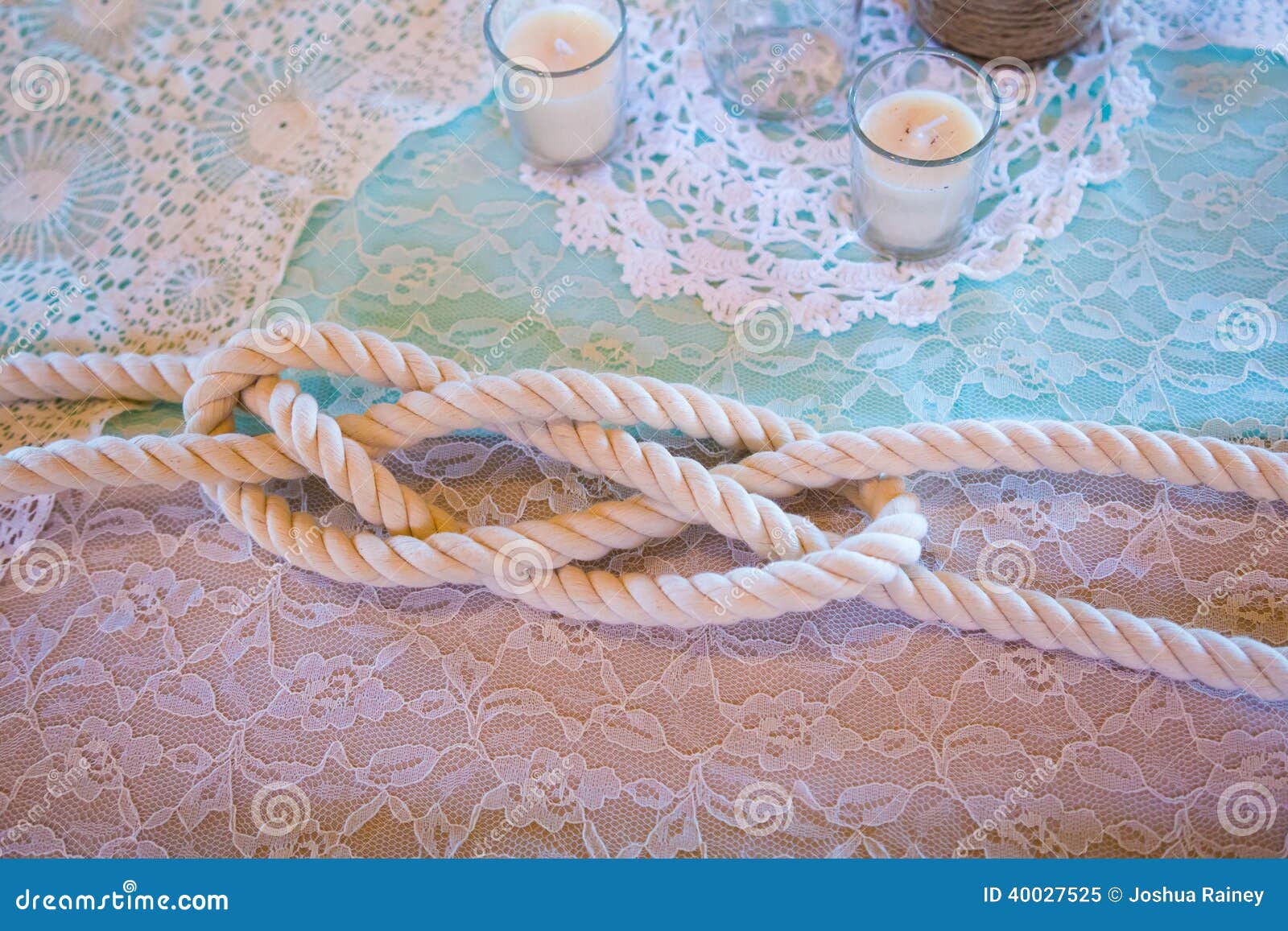 Lovers Knot at Wedding stock image. Image of rope, tied - 40027525