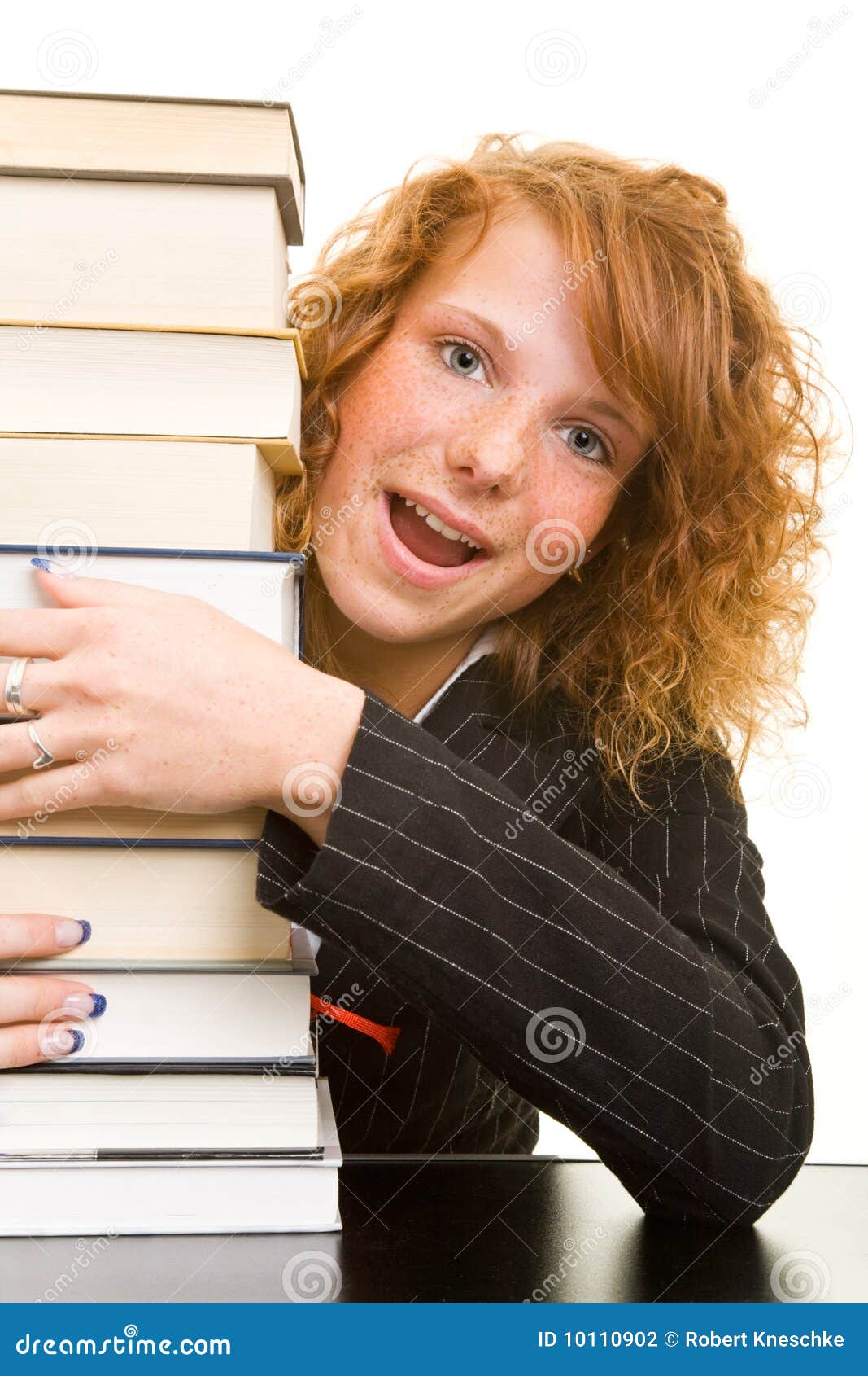 Loving books stock photo. Image of books, embracing, jacket 10110902