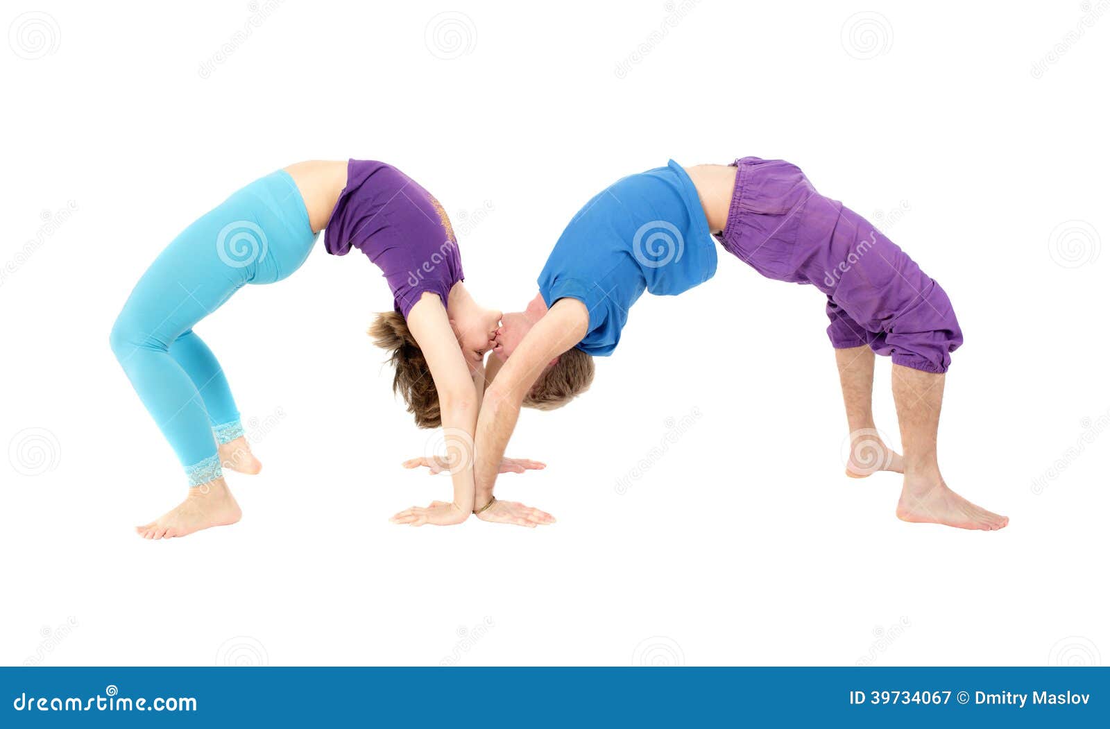 Yoga Poses For Couples Kissing