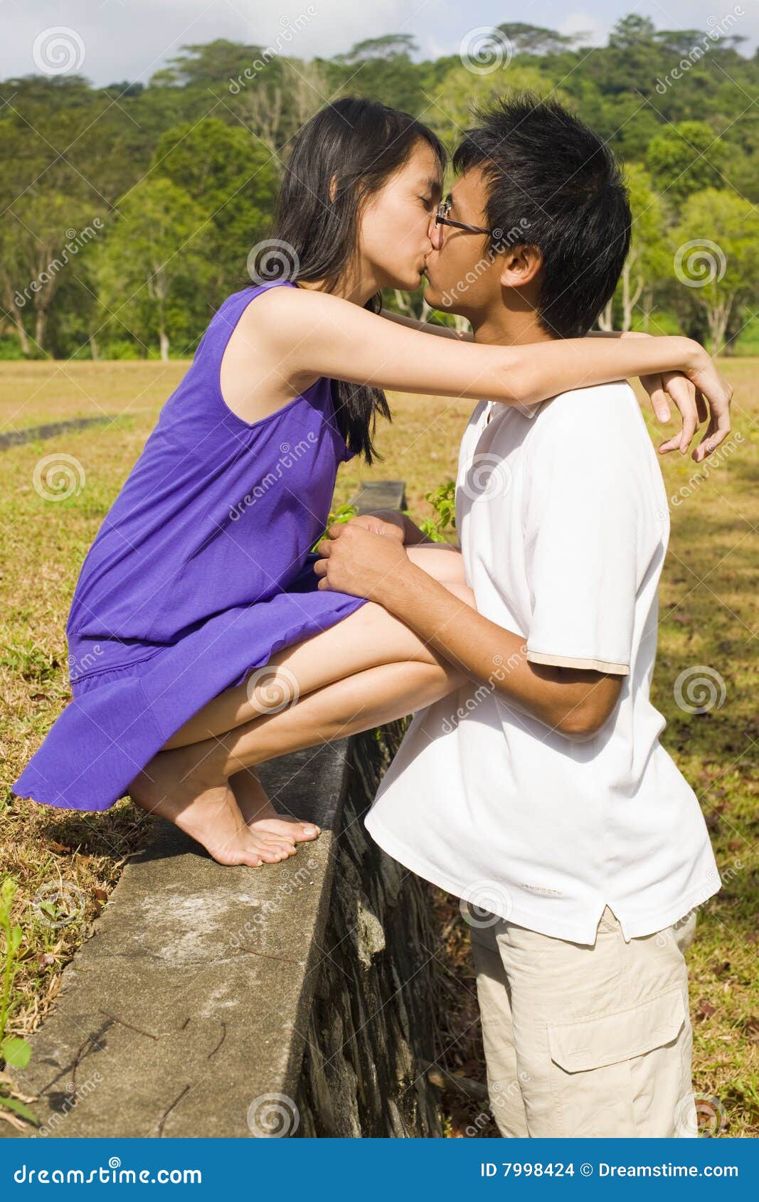 Loving Couple In The Outdoor Stock Photo Image Of Couple