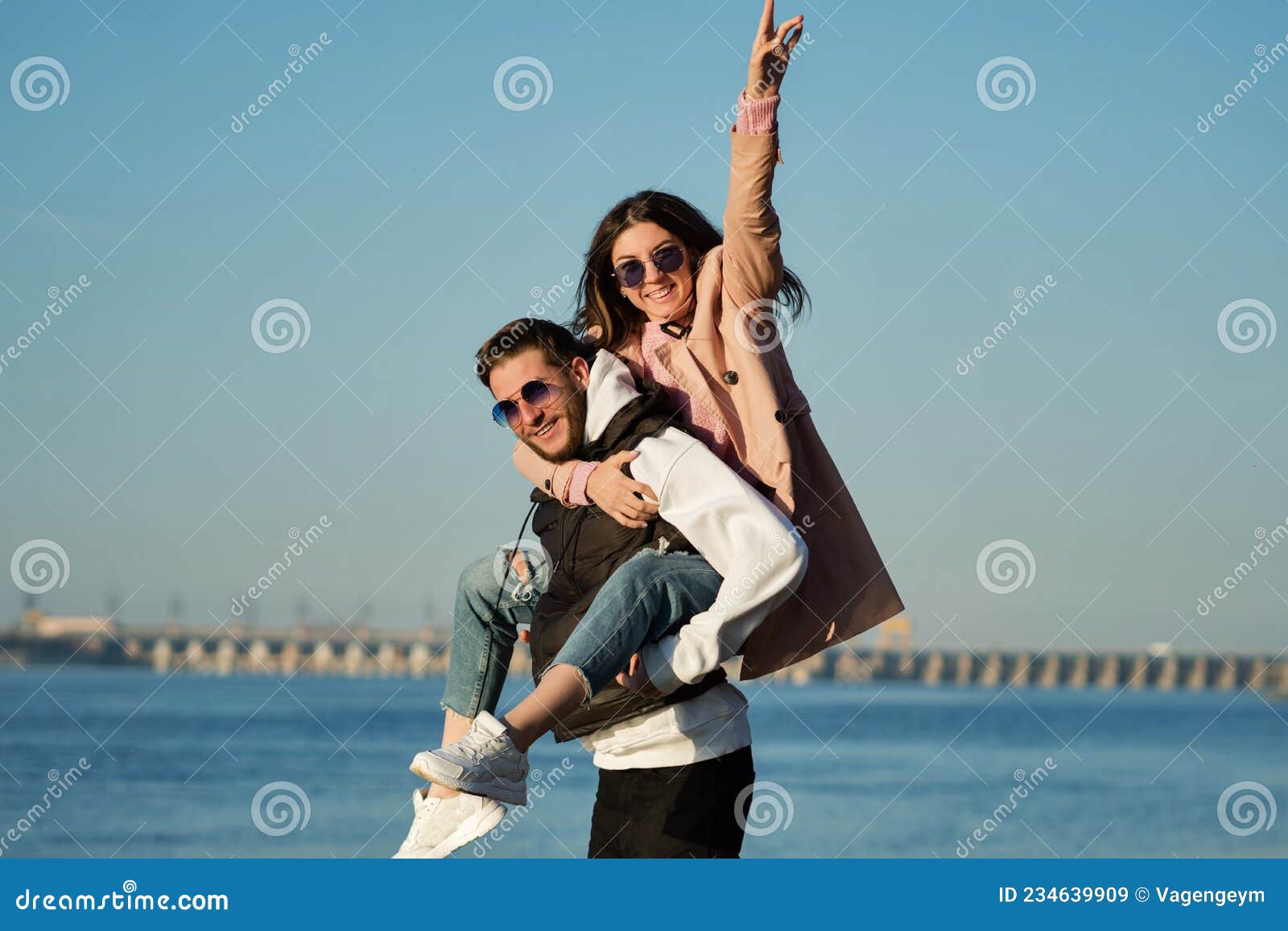 Loving Couple Sea Beach Stock Image Image Of Women 234639909