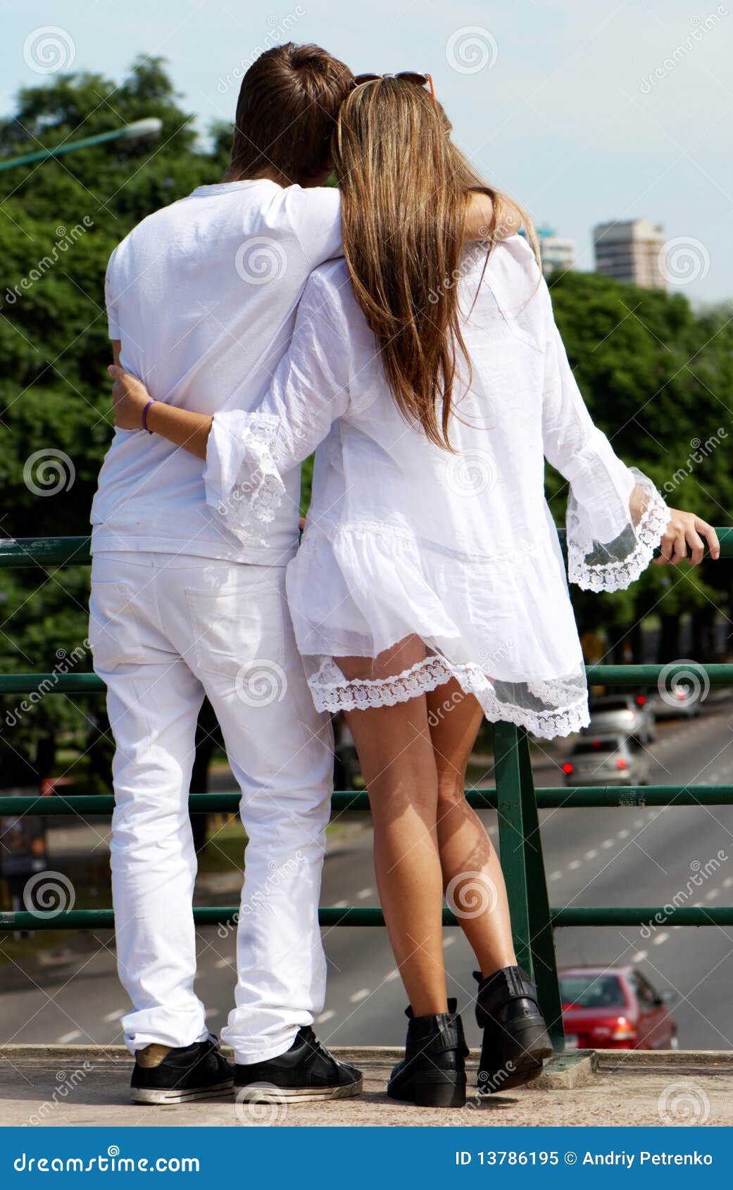 Loving Couple Standing And Hugging Stock Image - Image of feeling