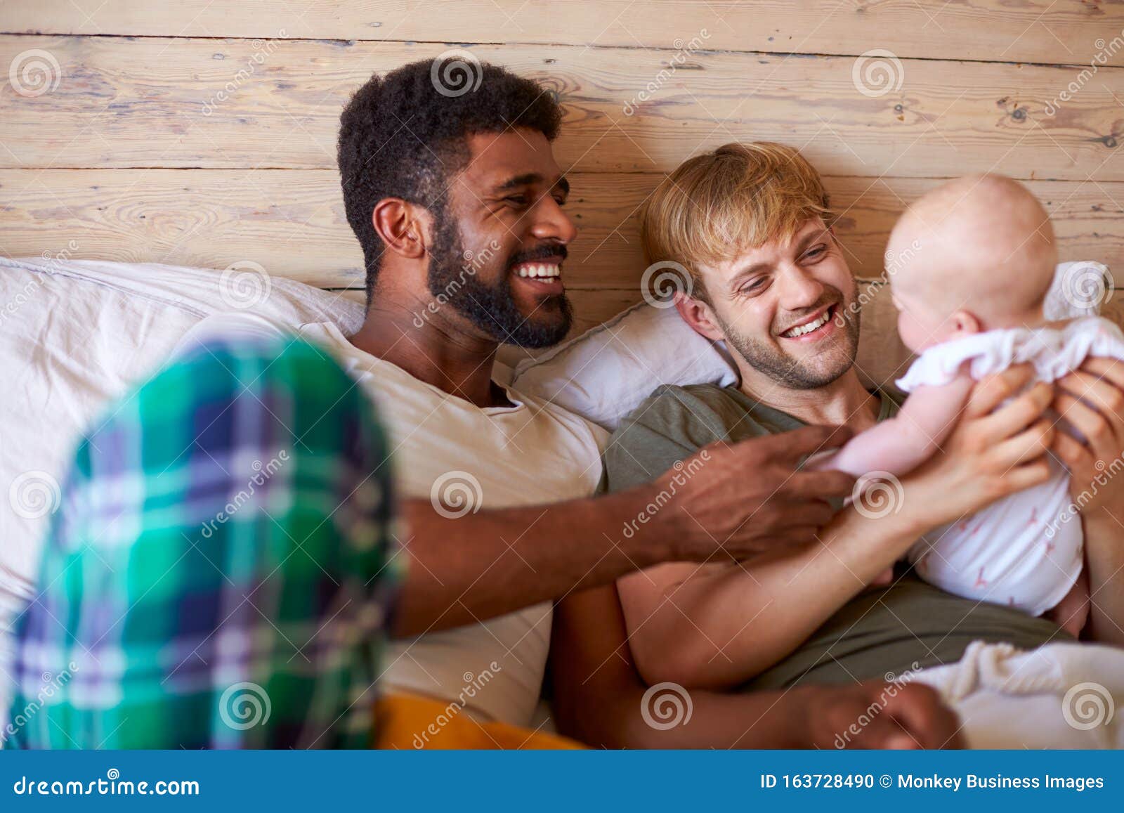 Raj Wap Xxx Vidio Bedroom Silping Mom And Sun Sex - Loving Male Same Sex Couple Cuddling Baby Daughter in Bedroom at Home  Together Stock Photo - Image of living, girl: 163728490