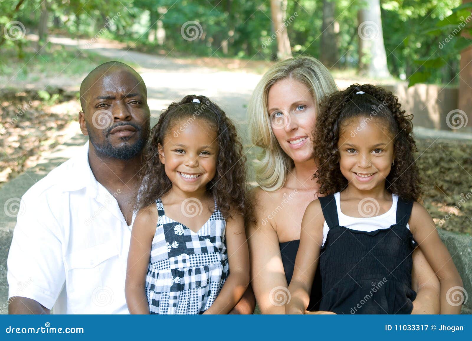 a loving mixed race family