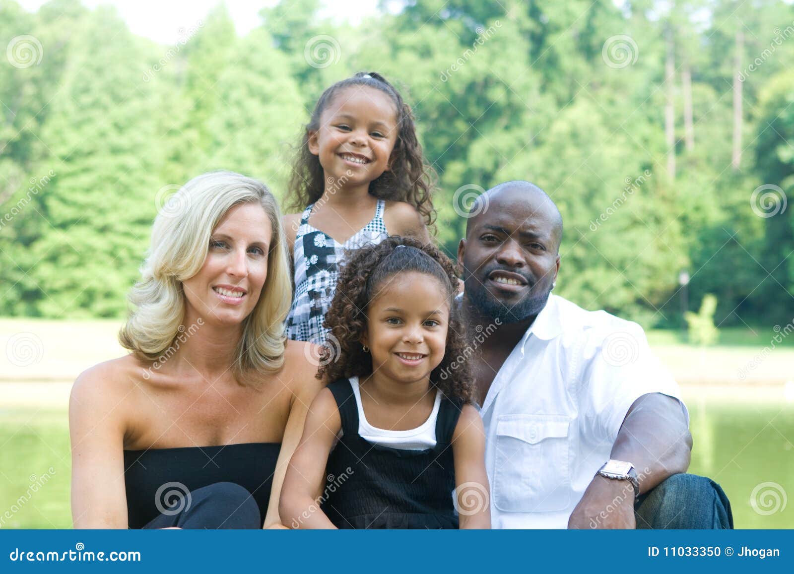 a loving mixed race family