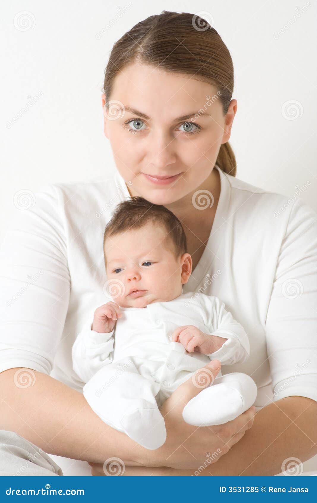 Loving mother with baby stock image. Image of fair, light - 3531285