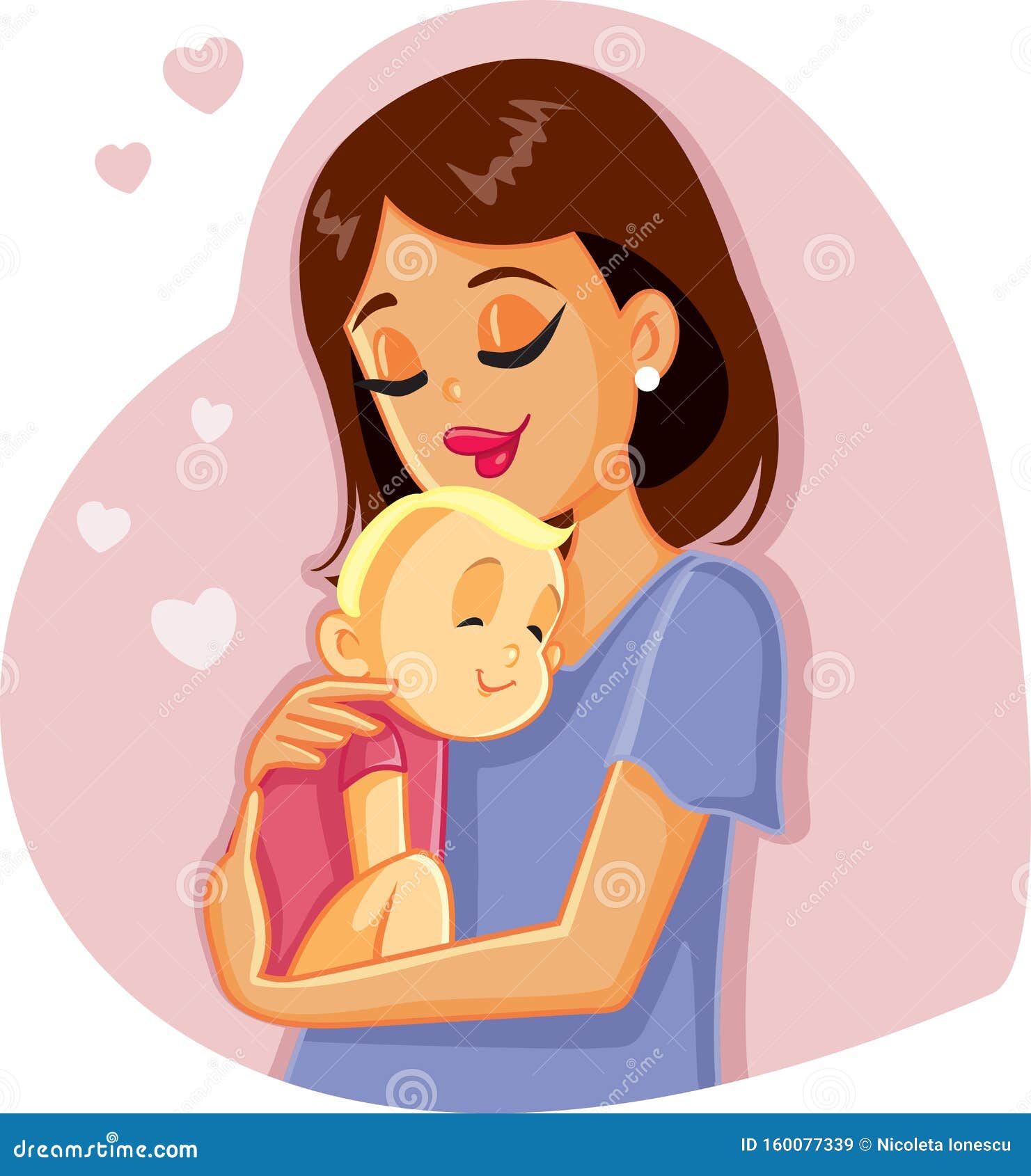 Loving Mother Holding Her Baby Vector Illustration Stock Vector - Illustration of cartoon, heart: 160077339 Loving Mother Holding Her Baby Vector Illustration Stock Vector - Illustration of cartoon, heart: 160077339