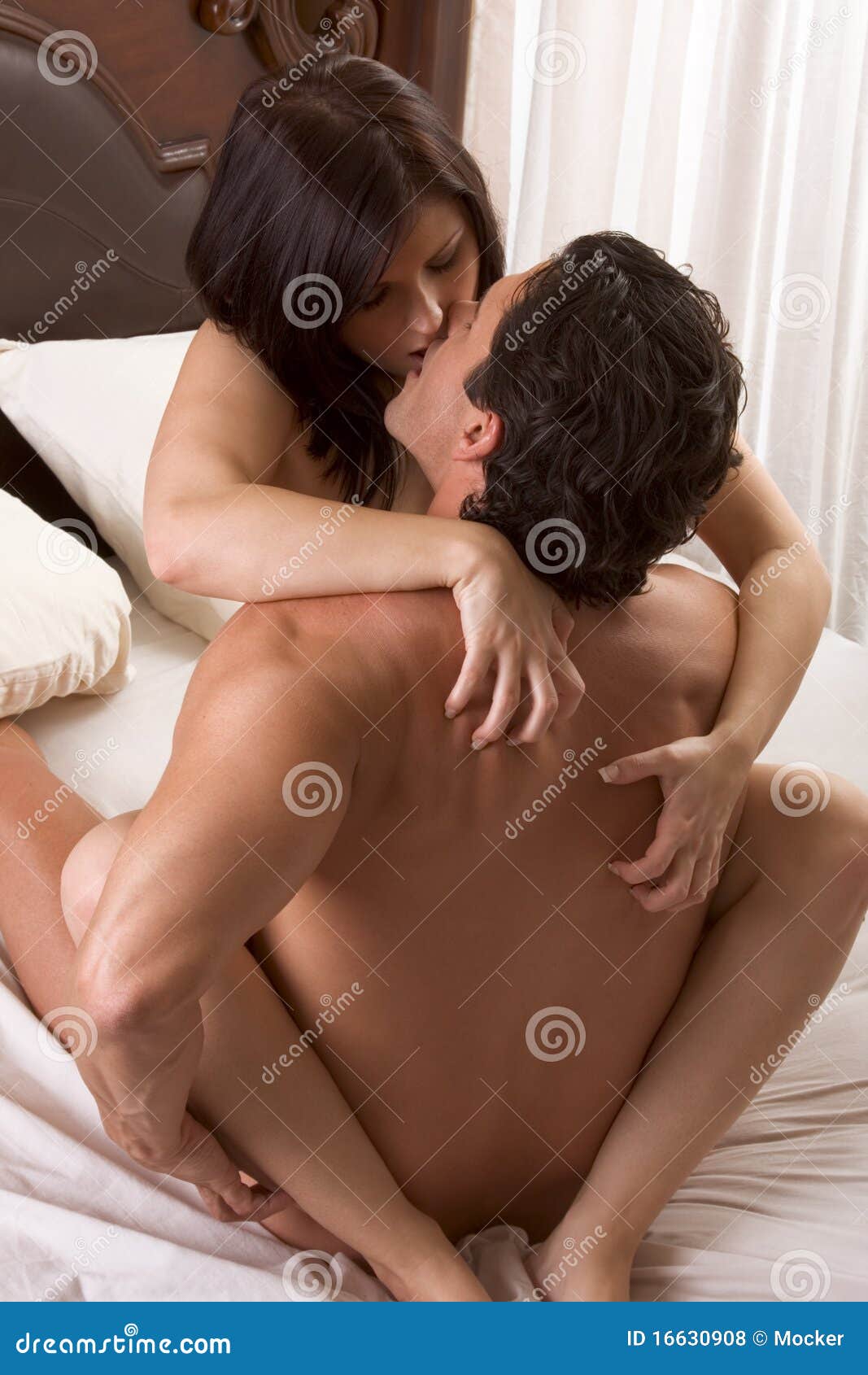 Loving Young Nude Erotic Sensual Couple In Bed Stock Photo Image.