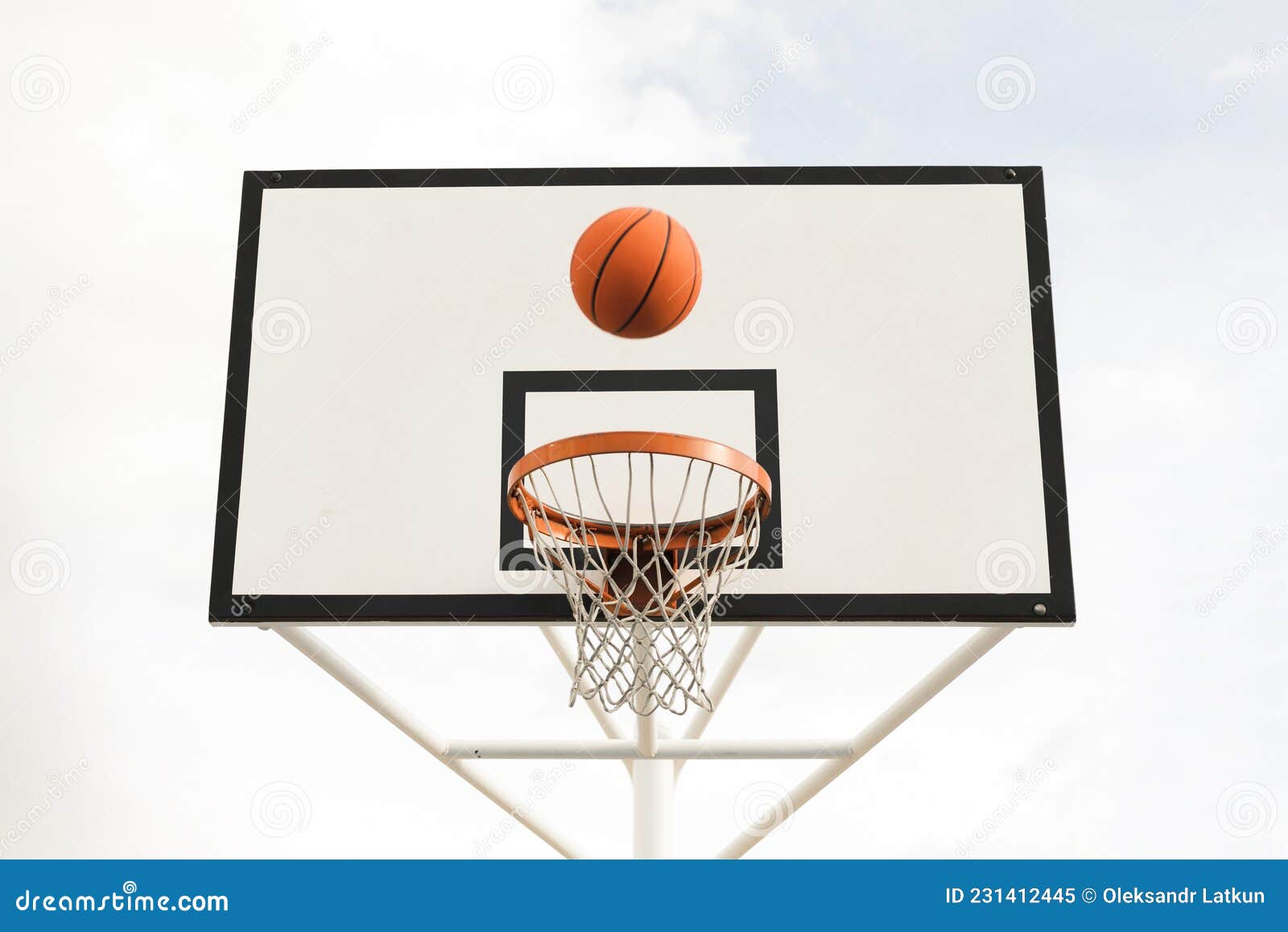 Low Angle Basketball Hoop. High Quality Photo Stock Image Image of