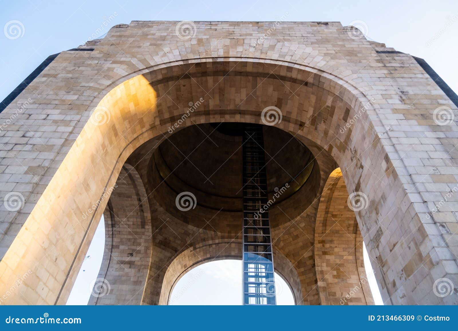 Monument To the Revolution Under a Bright Blue Sky Stock Image - Image ...