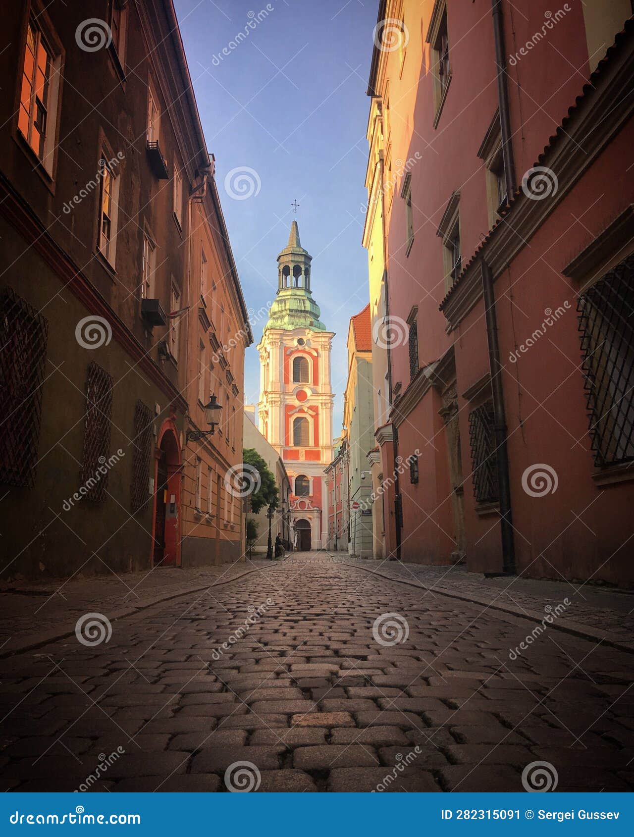 low angle view of the buildings in pozna? old town, poland, june 2019