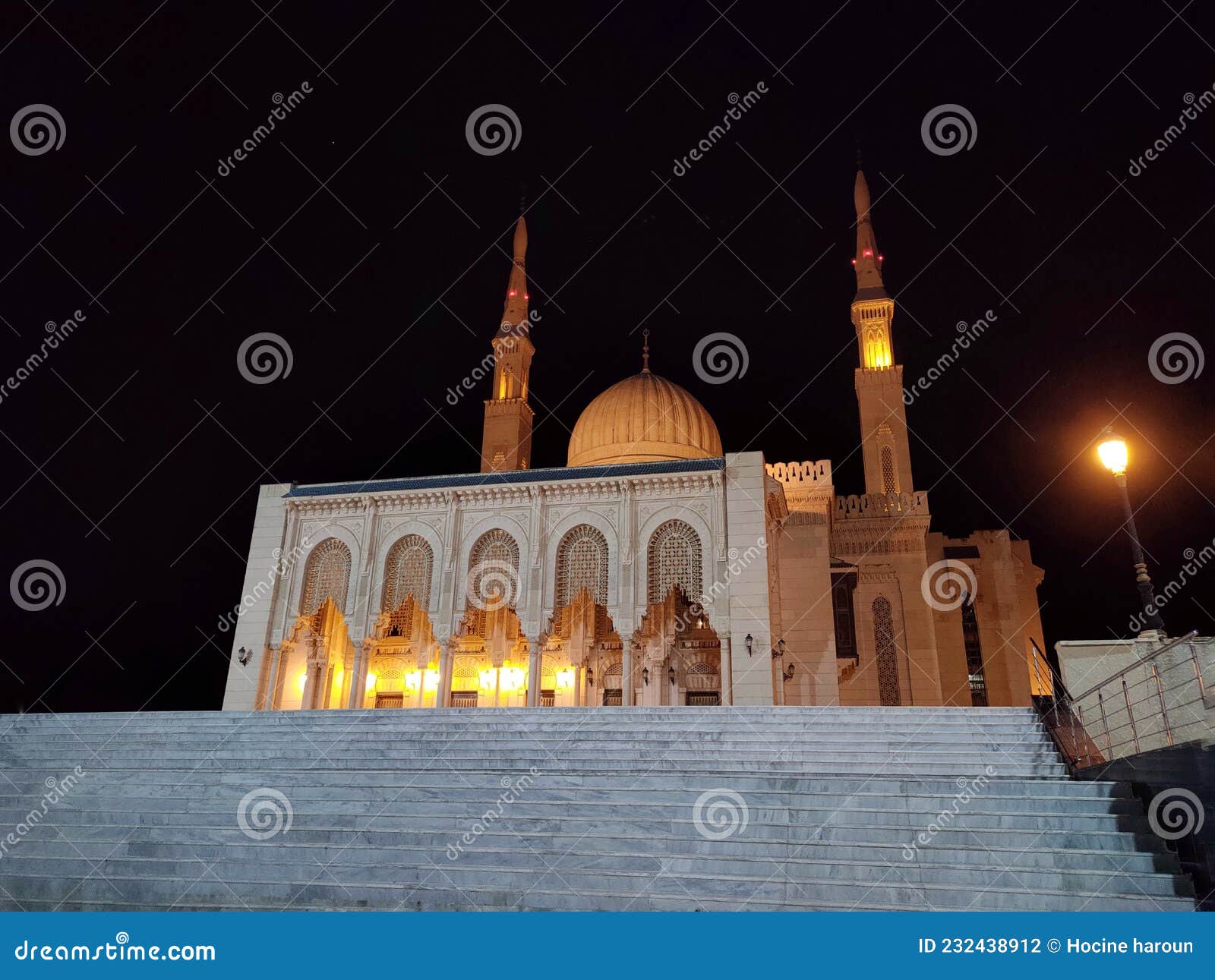 low angle view of emir abdelkader mosque in constantin. algeria