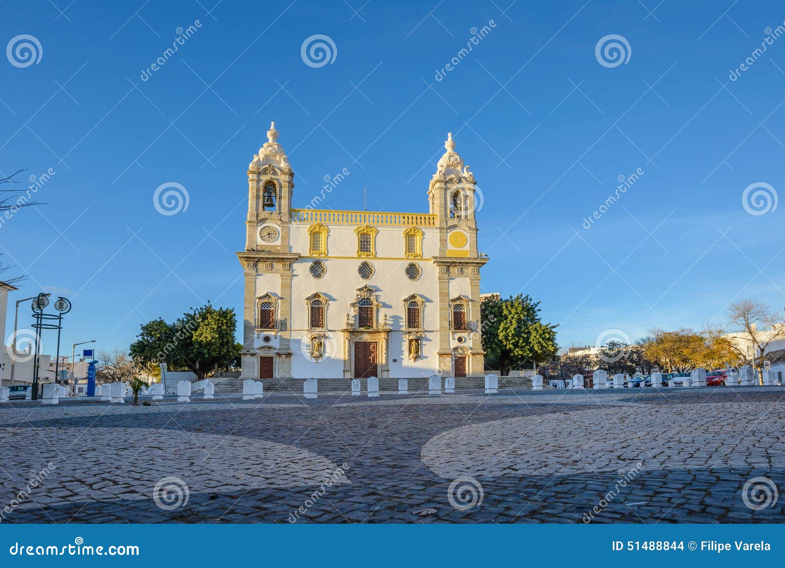 low angle view of sÃÂ© cathedral in city of faro, portugal